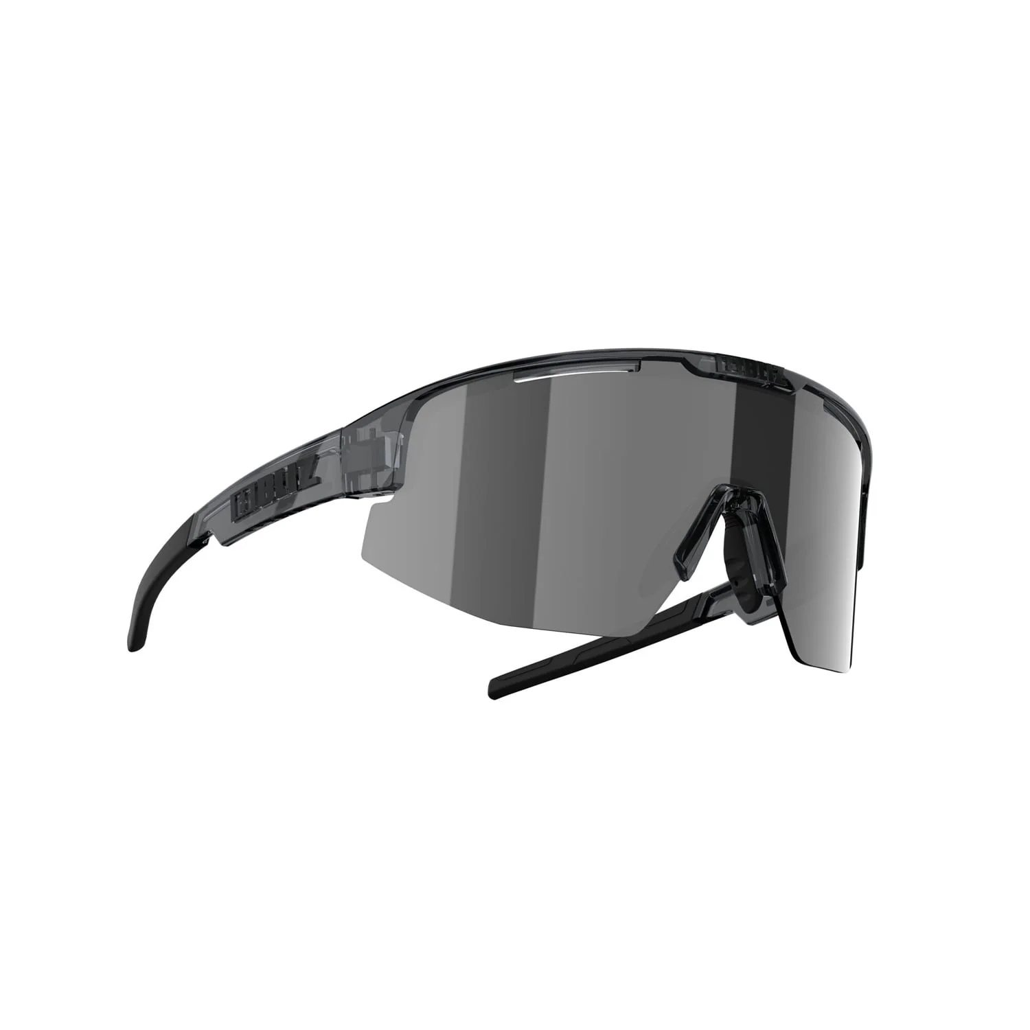 Okulary BLIZ MATRIX Crystal Black z przydymionymi srebrnymi soczewkami - Image 2