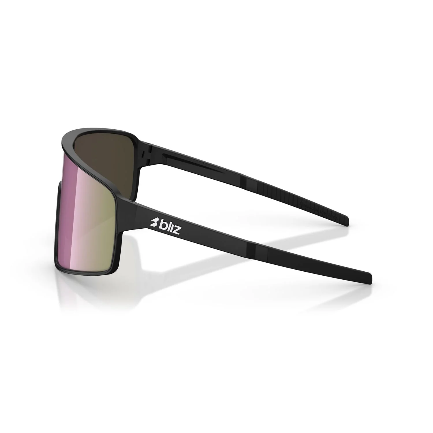 Okulary przeciwsłoneczne BLIZ P001 S Black Matt Frame Brown Pink Multicolour - Image 5