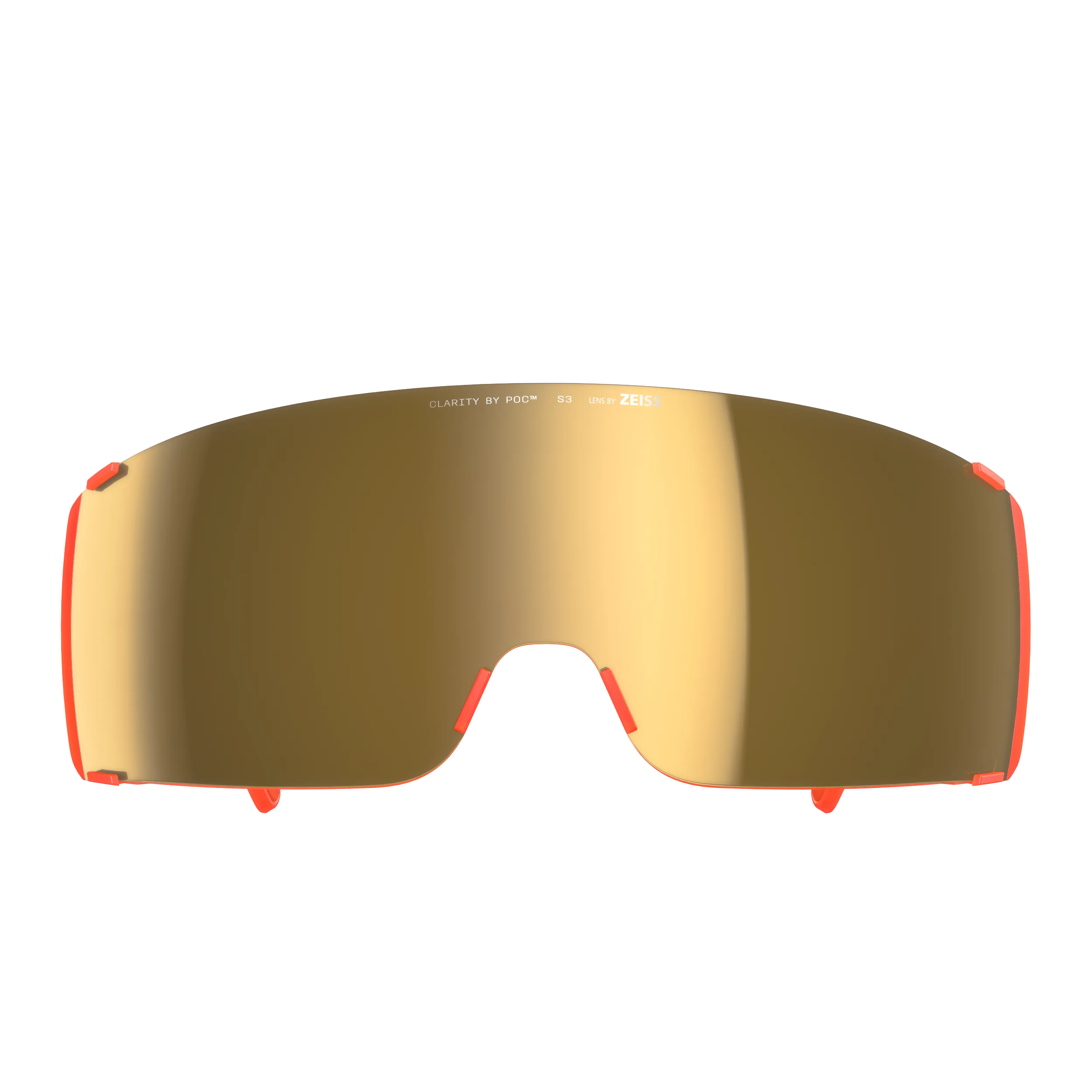 Okulary POC PROPEL Fluorescencyjne pomarańczowe przezroczyste soczewki Road Sunny Gold - Image 2