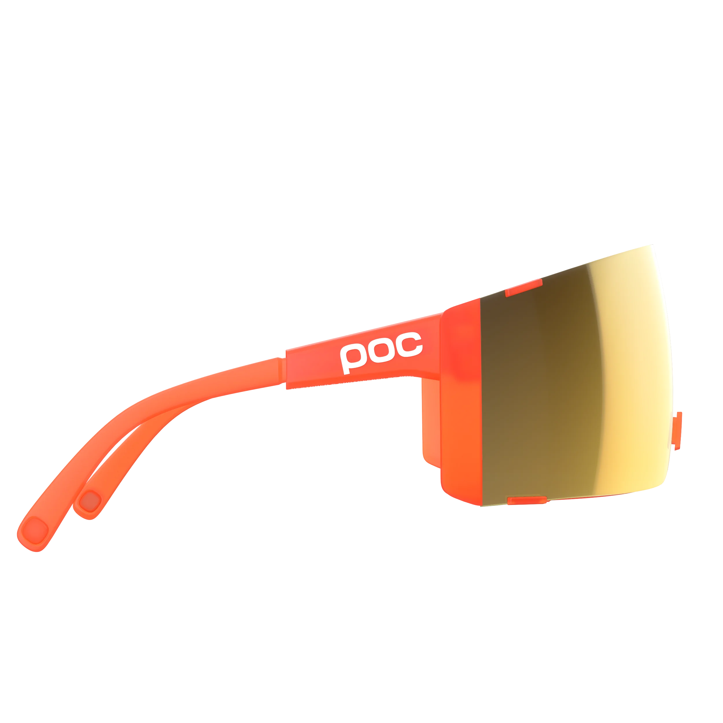 Okulary POC PROPEL Fluorescencyjne pomarańczowe przezroczyste soczewki Road Sunny Gold - Image 3