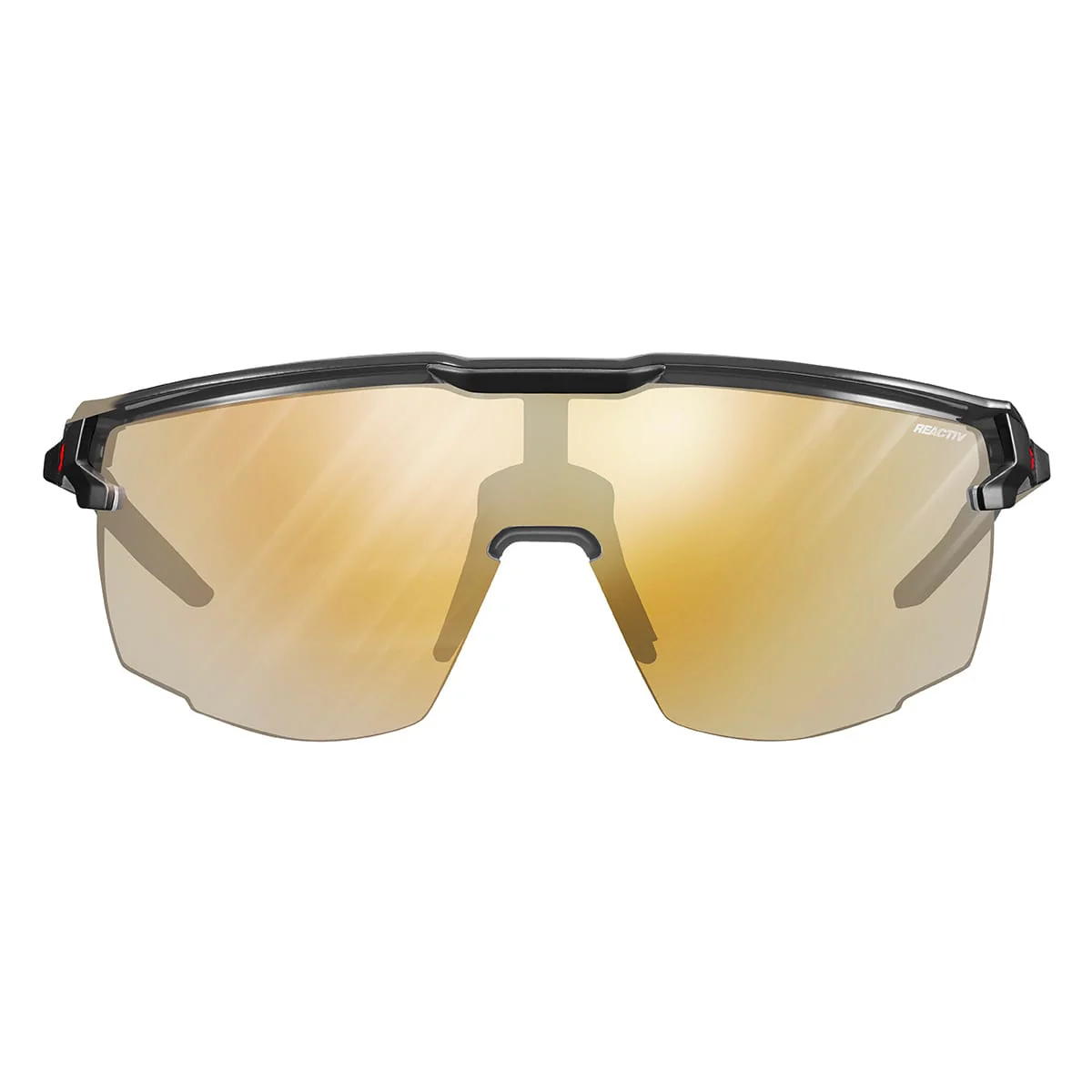 Okulary JULBO ULTIMATE czarne/czerwone Reactiv Light Amplifer fotochromowe - Image 4
