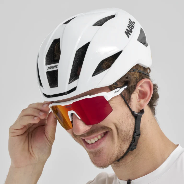 Gogle MAVIC MVS SHIELD Biało-czerwone soczewki - Image 4