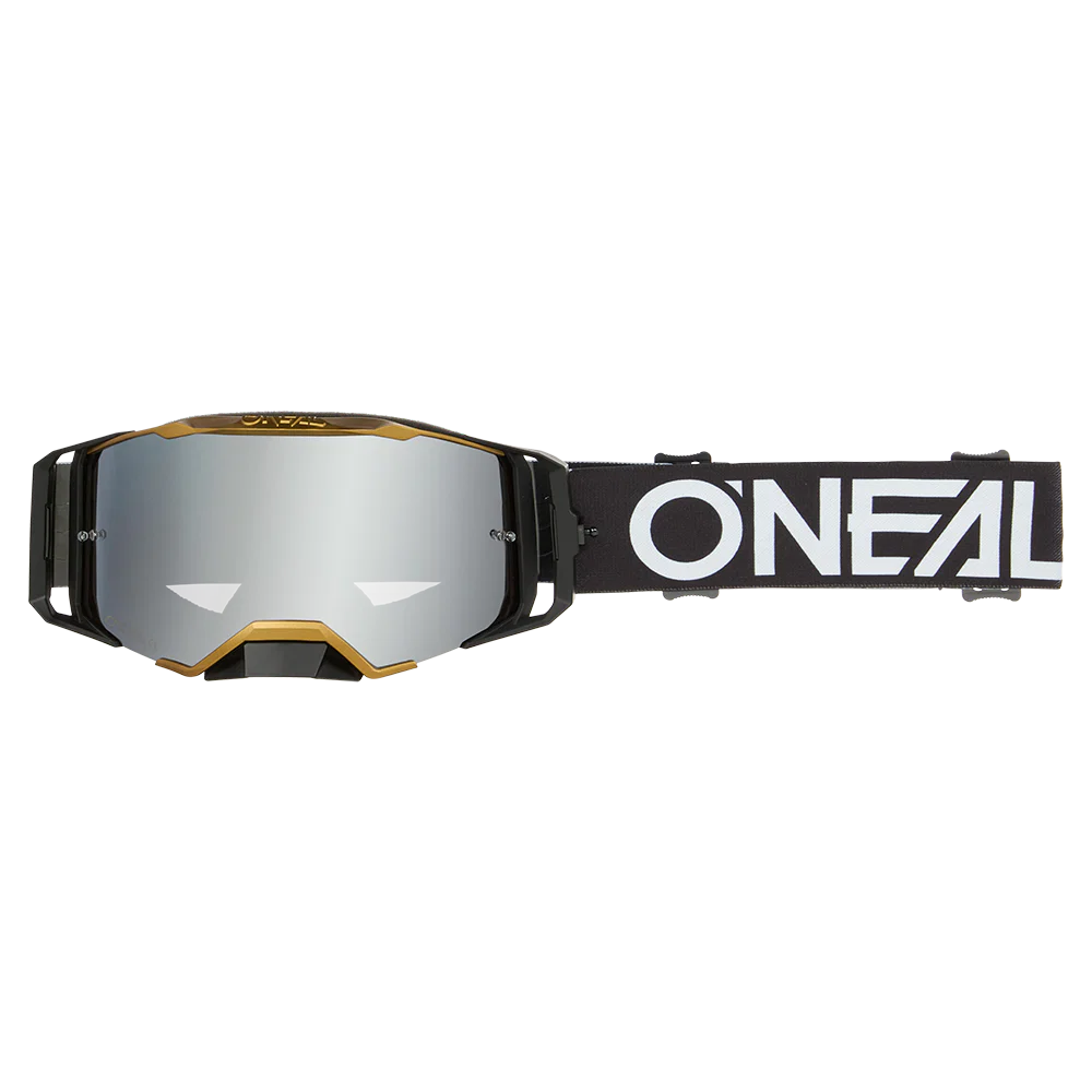 Gogle O'NEAL B-33 HEXA czarno-złoto-srebrne lustrzane