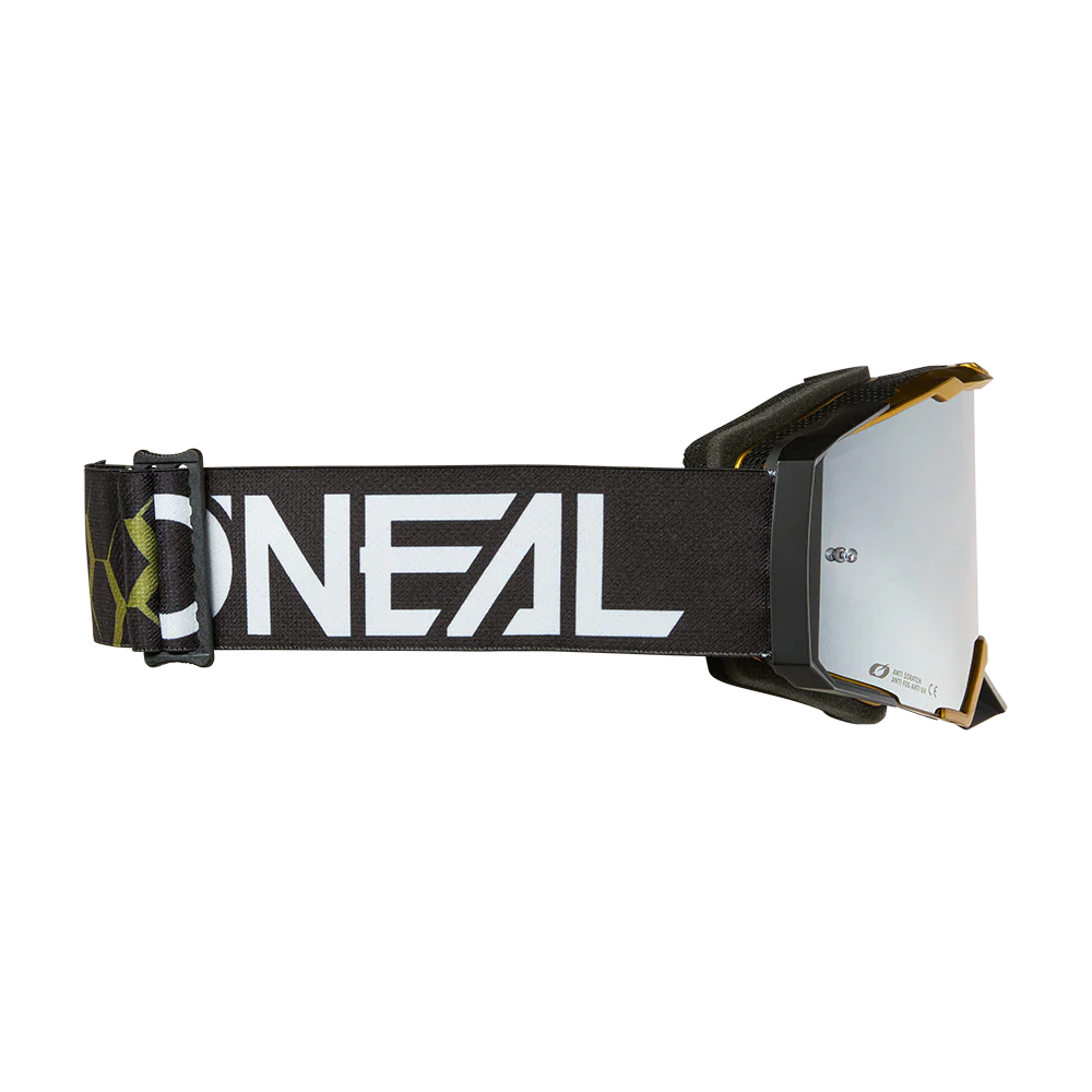 Gogle O'NEAL B-33 HEXA czarno-złoto-srebrne lustrzane - Image 2