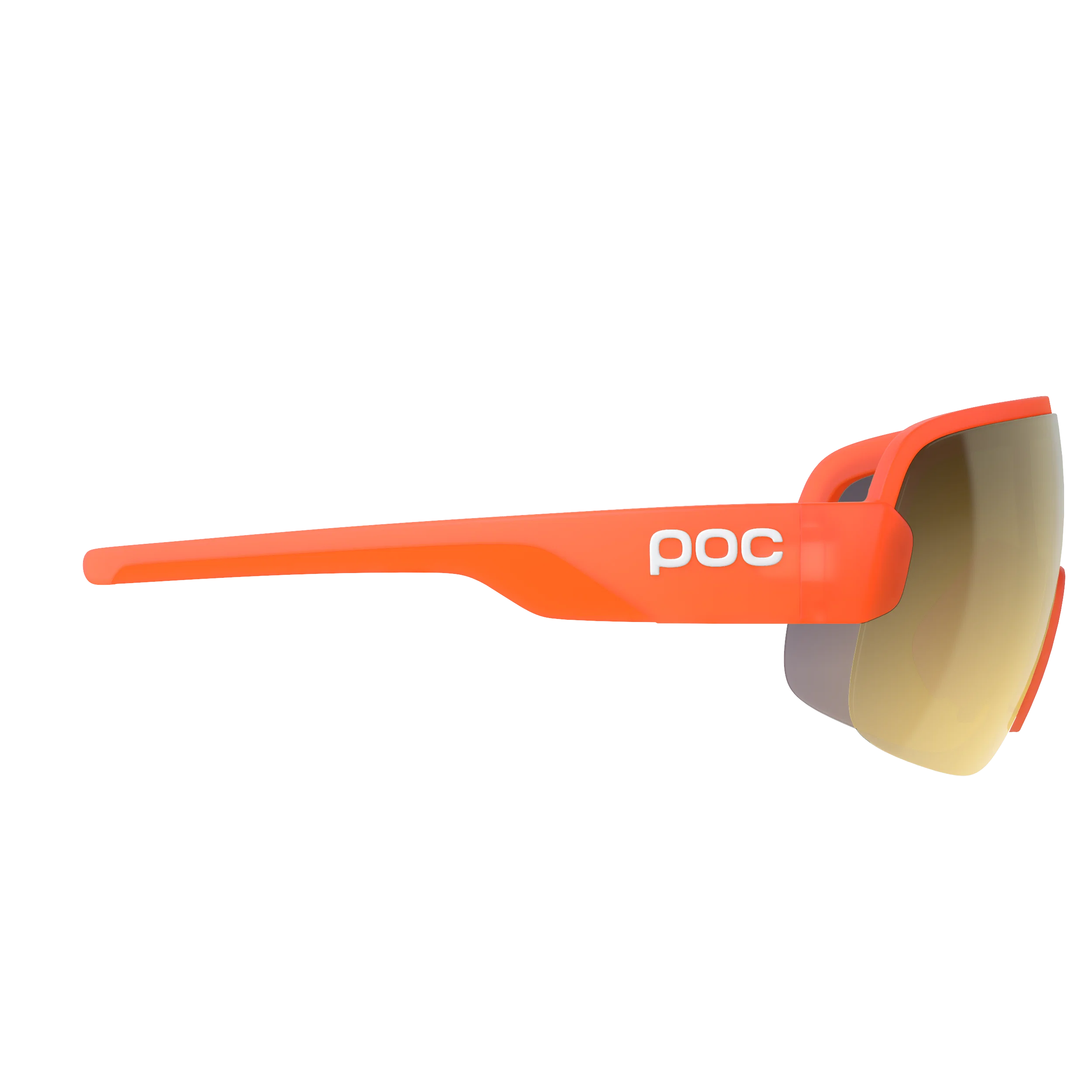 POC AIM Półprzezroczyste fluorescencyjne pomarańczowe okulary Clarity Road Partly Sunny Gold - Image 3