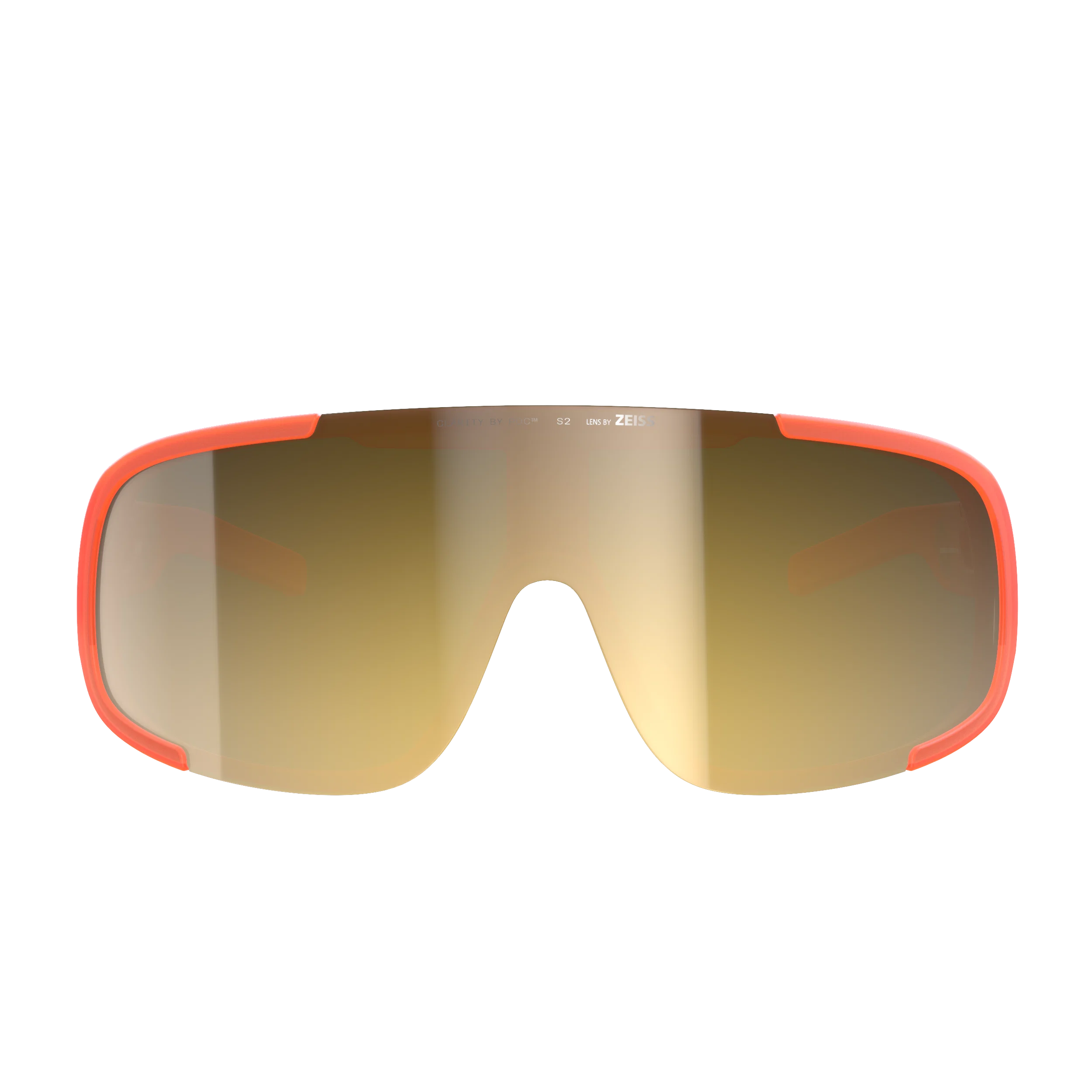 POC ASPIRE MID Półprzezroczyste fluorescencyjne pomarańczowe okulary Clarity Road Partly Sunny Gold - Image 2
