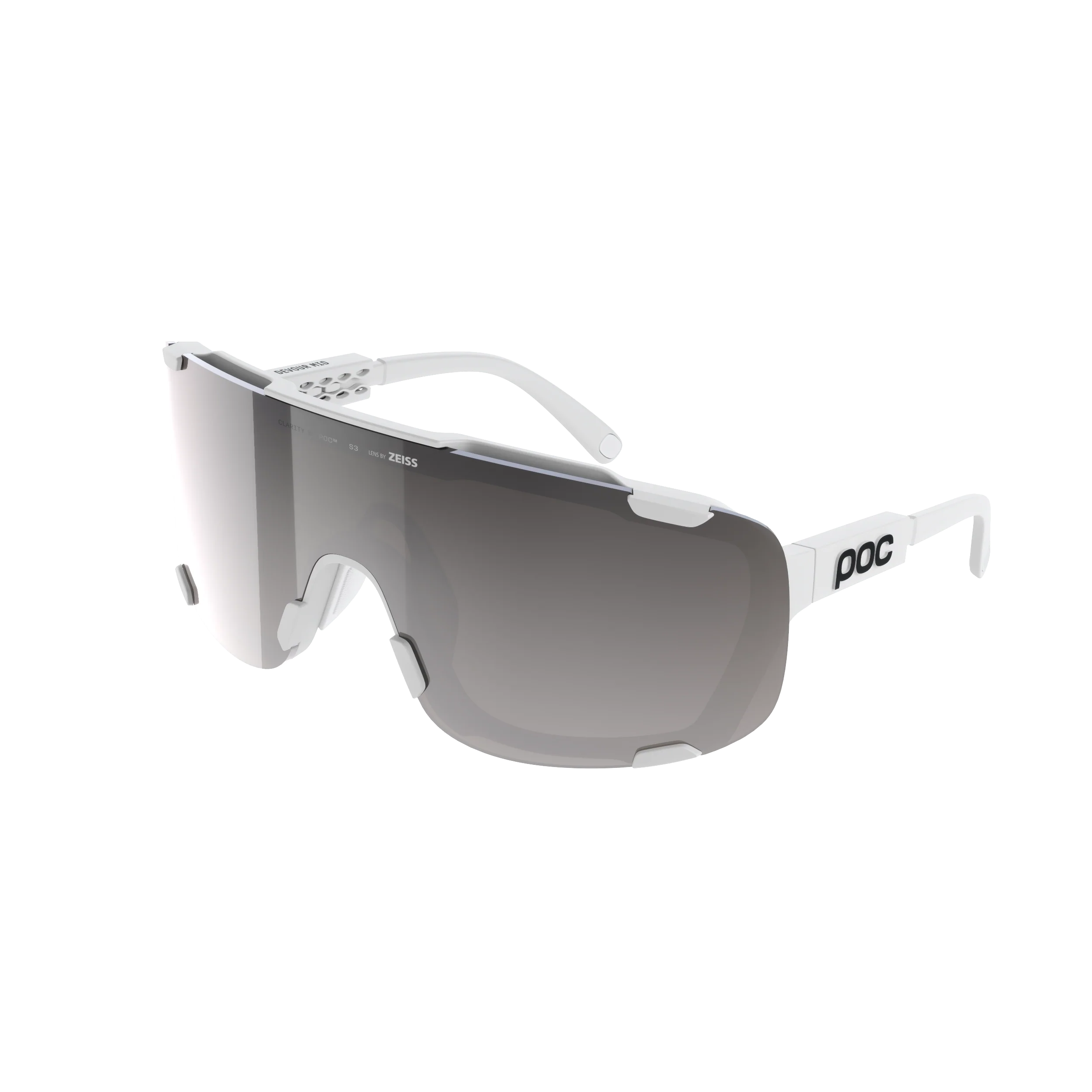 Okulary POC DEVOUR MID White Clarity Road Sunny Silver Lens