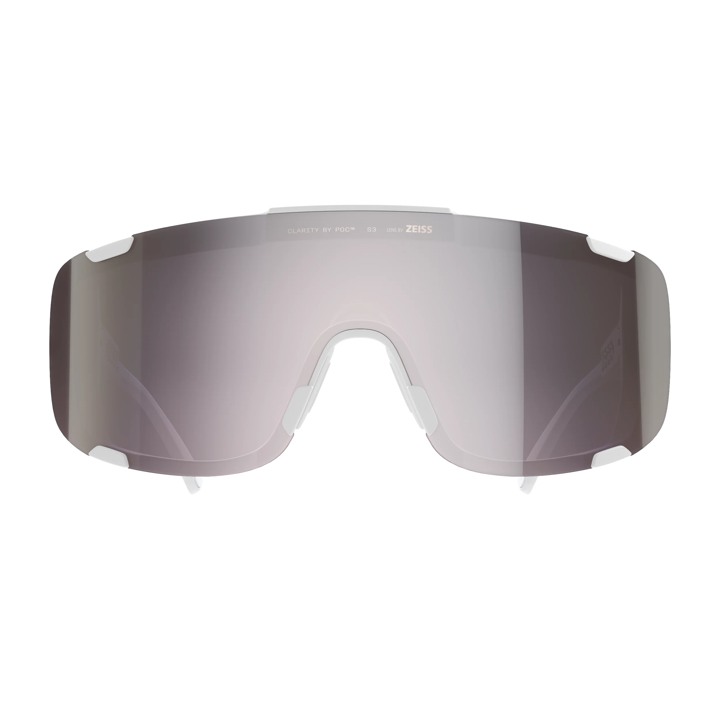 Okulary POC DEVOUR MID White Clarity Road Sunny Silver Lens - Image 2