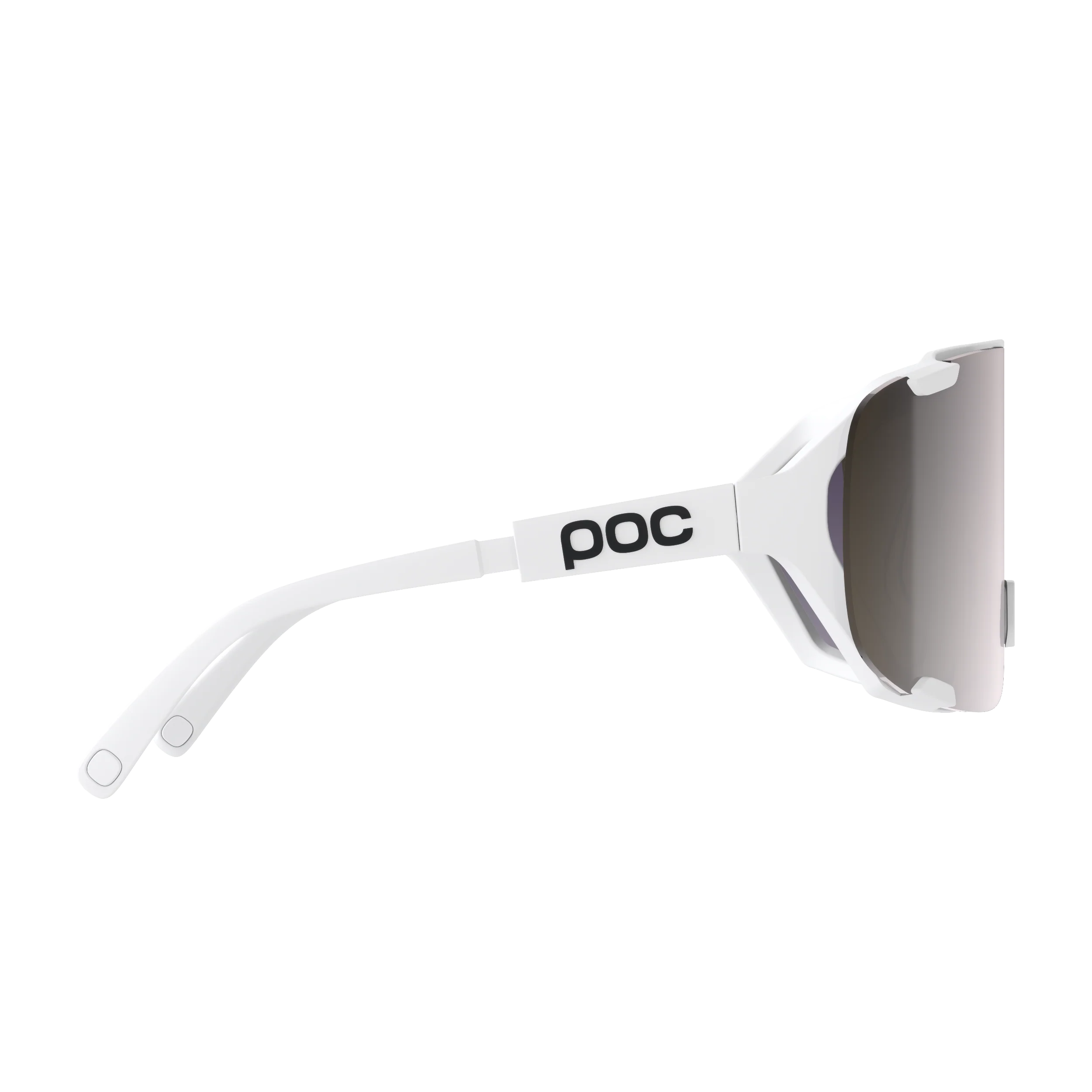 Okulary POC DEVOUR MID White Clarity Road Sunny Silver Lens - Image 3