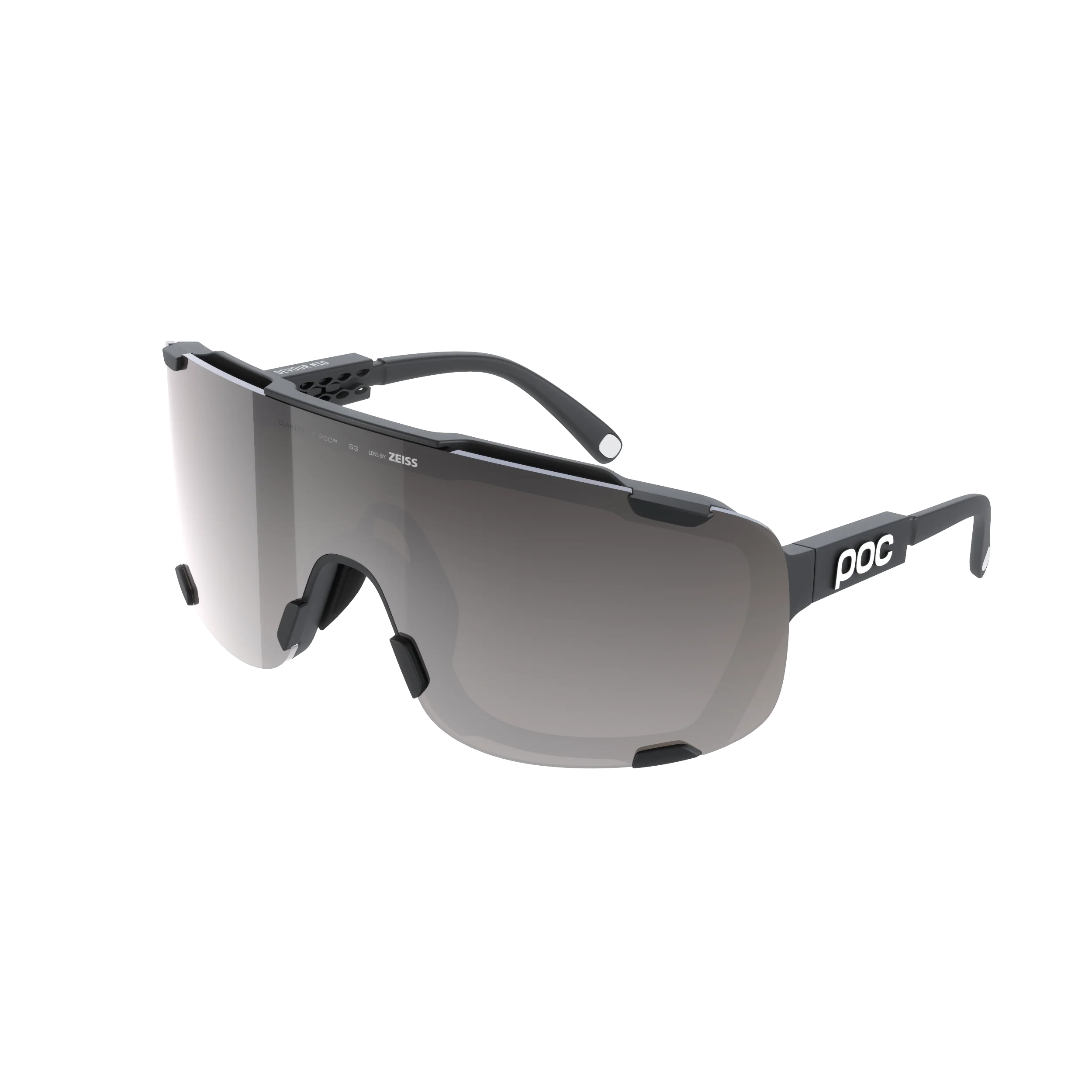 Gogle POC DEVOUR MID + soczewki Black Clarity Road Sunny Silver