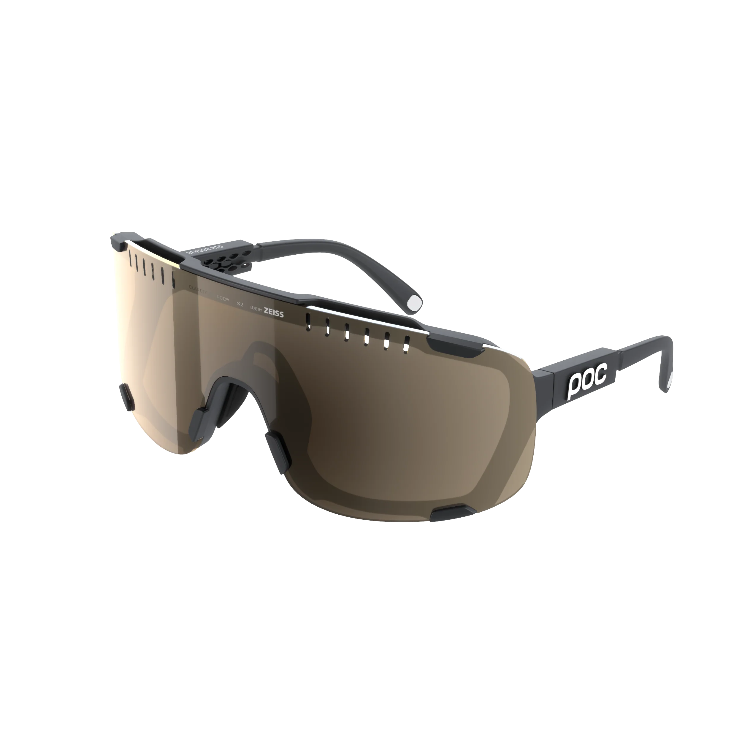 Gogle POC DEVOUR MID + czarne soczewki Clarity Trail Partly Sunny Silver