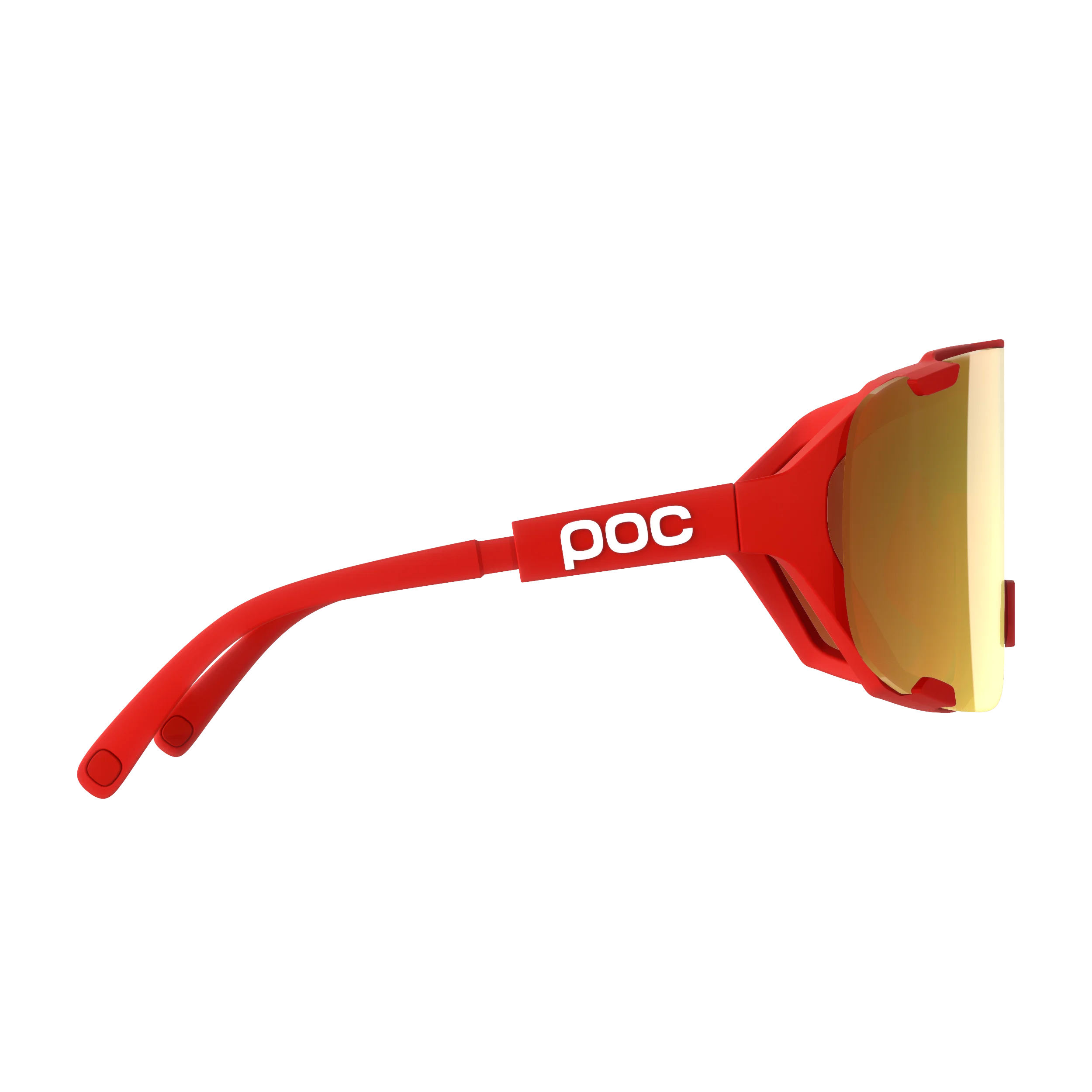Okulary POC DEVOUR MID Red Clarity Road Częściowo słoneczne złote soczewki - Image 3