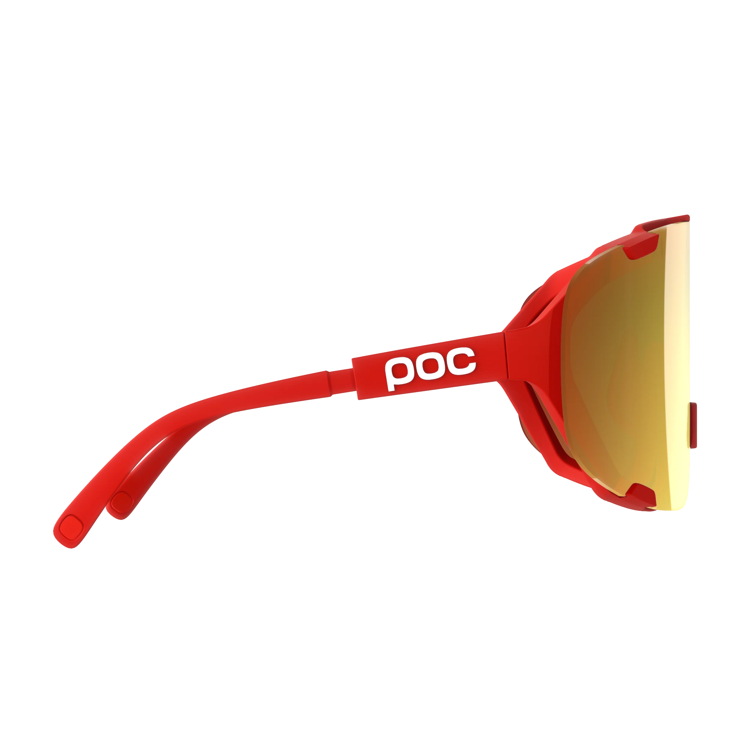 Gogle POC DEVOUR + częściowo słoneczne złote soczewki Red Clarity Road - Image 3