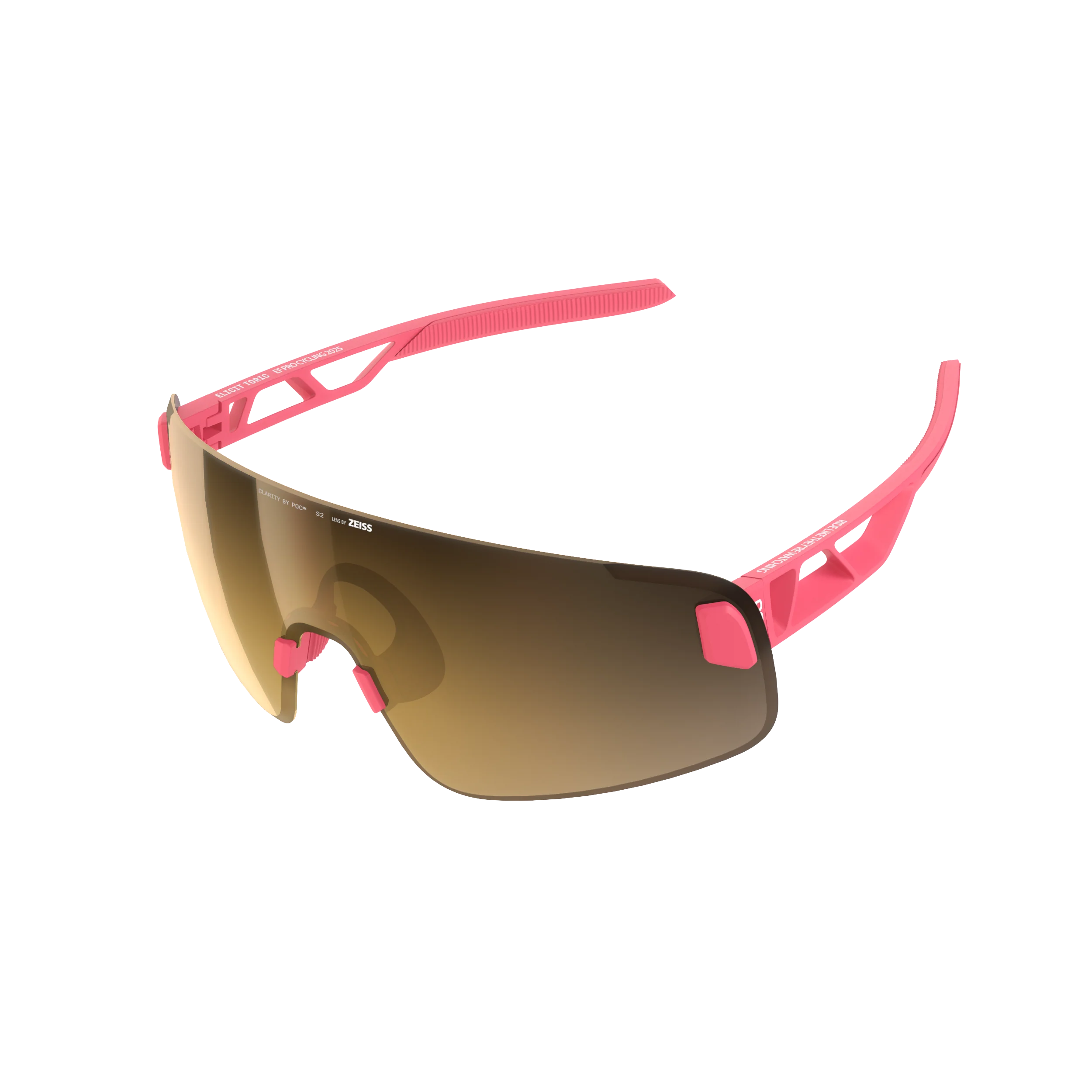 Okulary POC ELICIT TORIC EF PRO TEAM Pink Clarity Road Partly Sunny Gold Lens - Edycja limitowana