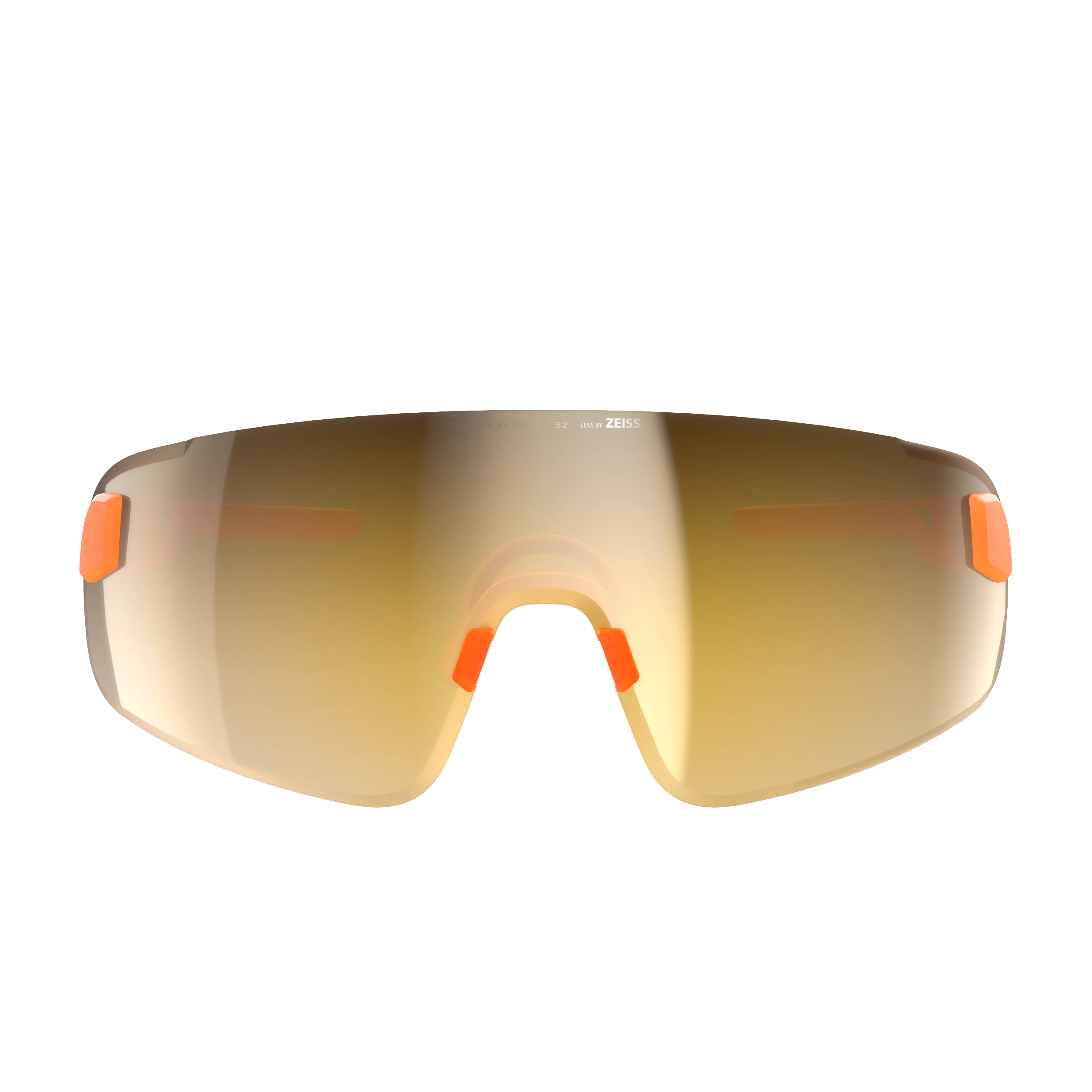 POC ELICIT TORIC Półprzezroczyste fluorescencyjne pomarańczowe okulary Clarity Road Partly Sunny Gold - Image 2