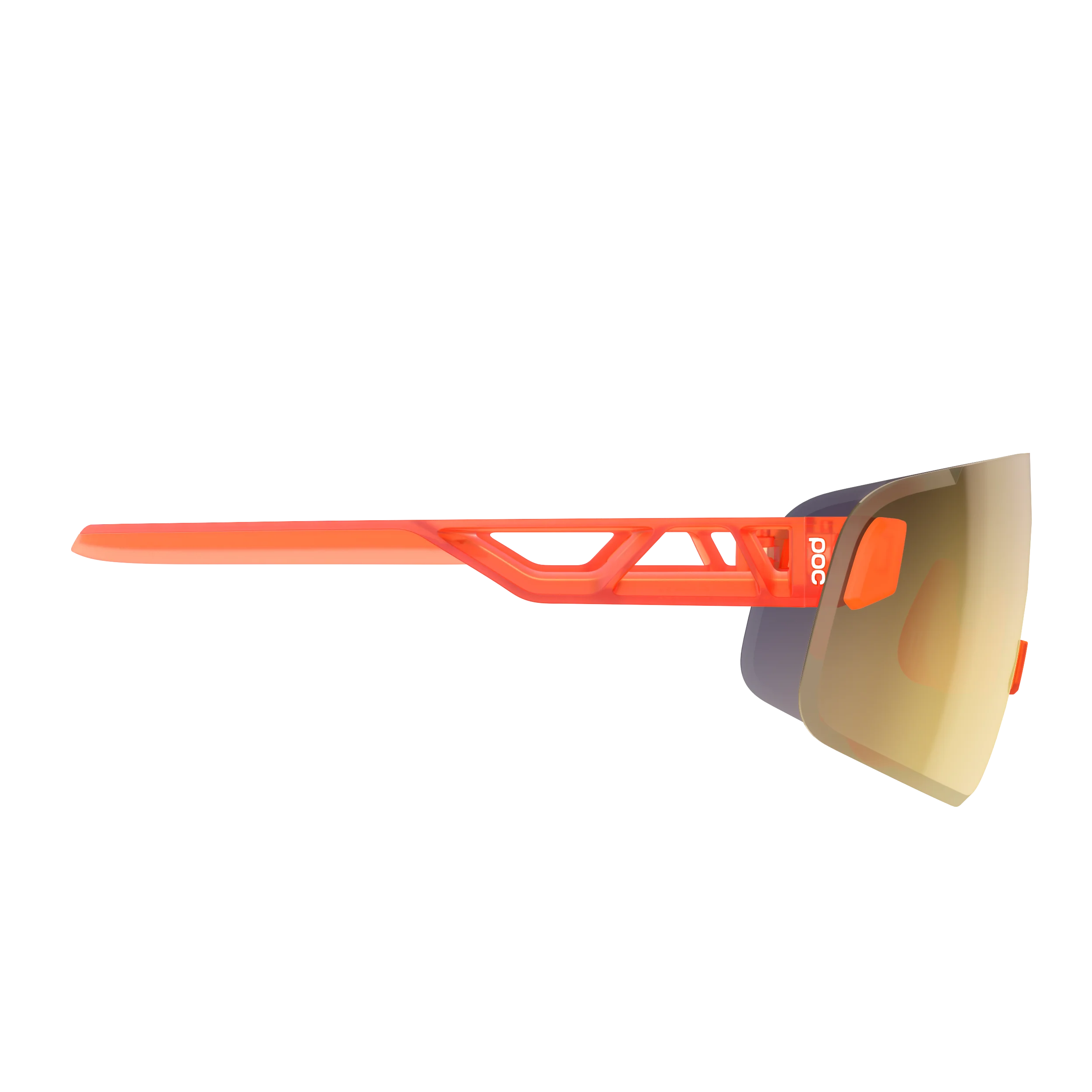 POC ELICIT TORIC Półprzezroczyste fluorescencyjne pomarańczowe okulary Clarity Road Partly Sunny Gold - Image 3