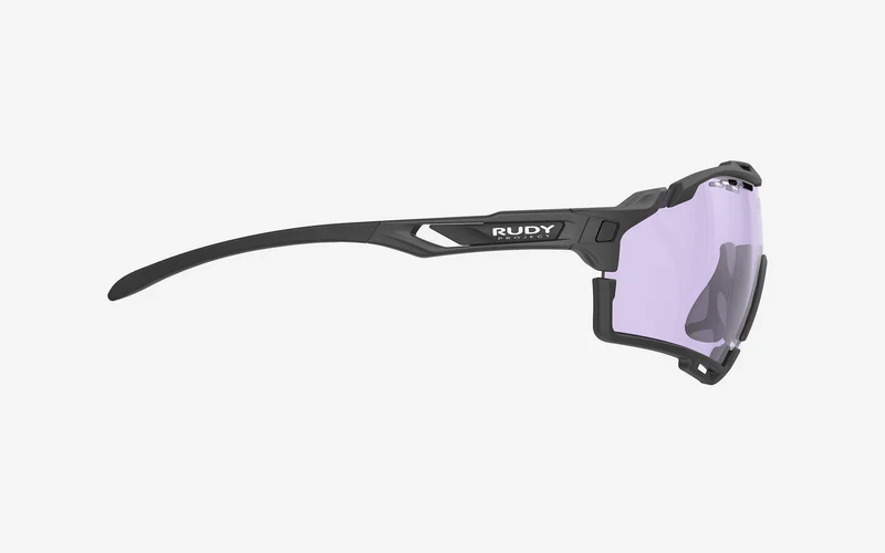 Okulary przeciwsłoneczne RUDY PROJECT CUTLINE Czarne matowe soczewki IMPACTX™ Fotochromowe laserowe fioletowe - Image 4