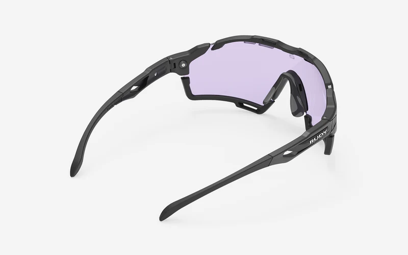 Okulary przeciwsłoneczne RUDY PROJECT CUTLINE Czarne matowe soczewki IMPACTX™ Fotochromowe laserowe fioletowe - Image 5