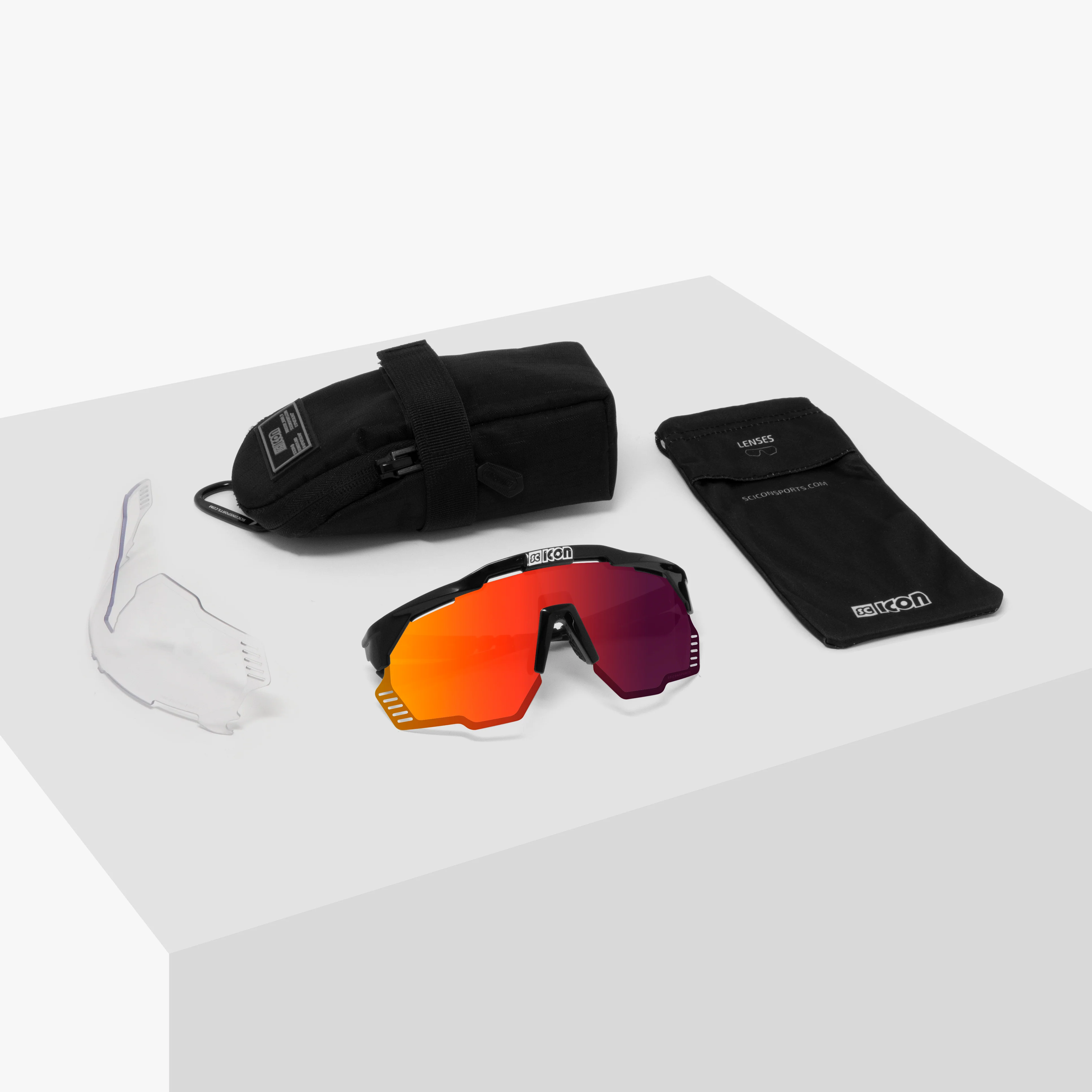Gogle SCICON AEROSHADE KUNKEN Black Multimirror Red - Image 6