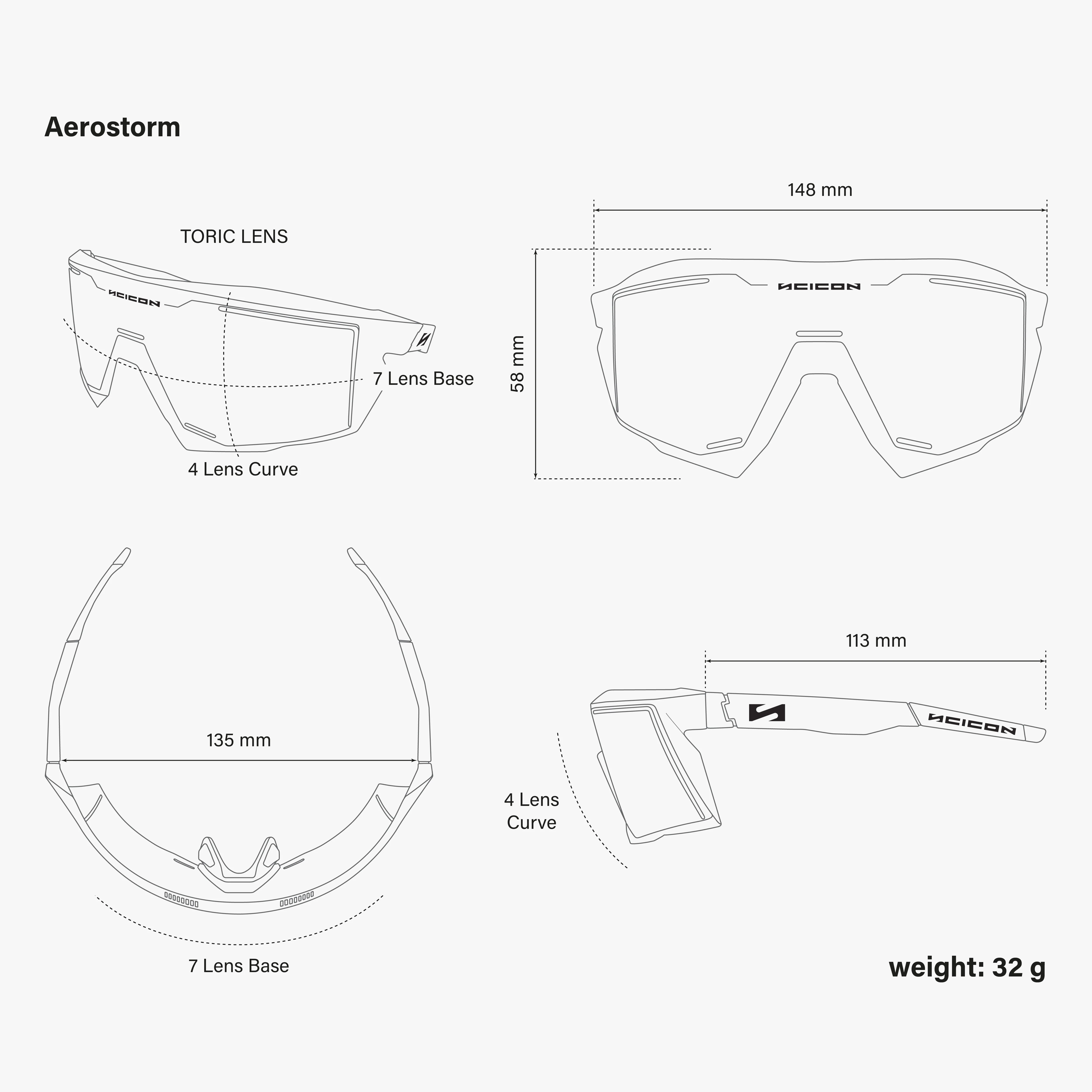 Gogle SCICON AEROSTORM Multimirror Sylver - Image 9