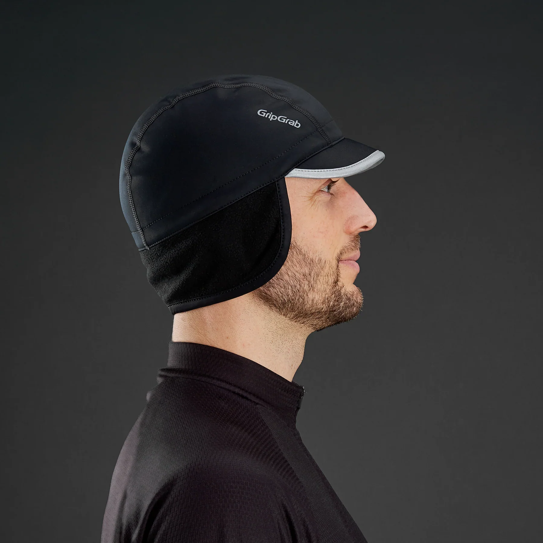 GRIPGRAB BELGIAN STYLE THERMAL WINDPROOF CZAPKA ZIMOWA czarna - Image 5
