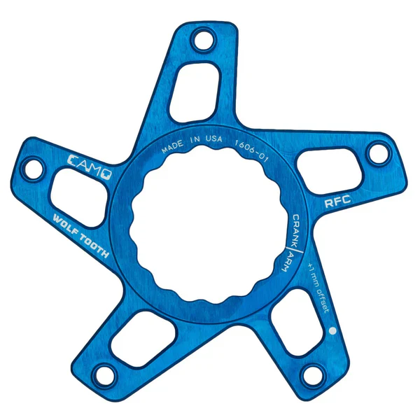 Gwiazda mechanizmu korbowego WOLF TOOTH CAMO P3 Raceface Cinch Direct Mount Offset 3mm Blue