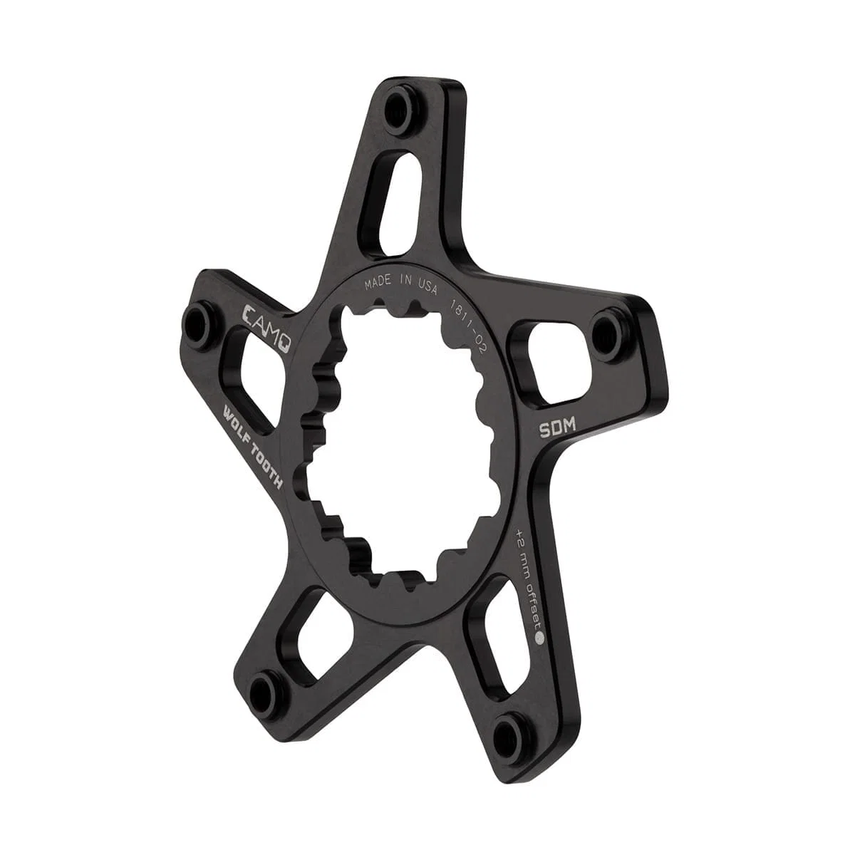 Gwiazda mechanizmu korbowego WOLF TOOTH CAMO P2 Sram Offset 4mm Black - Image 2