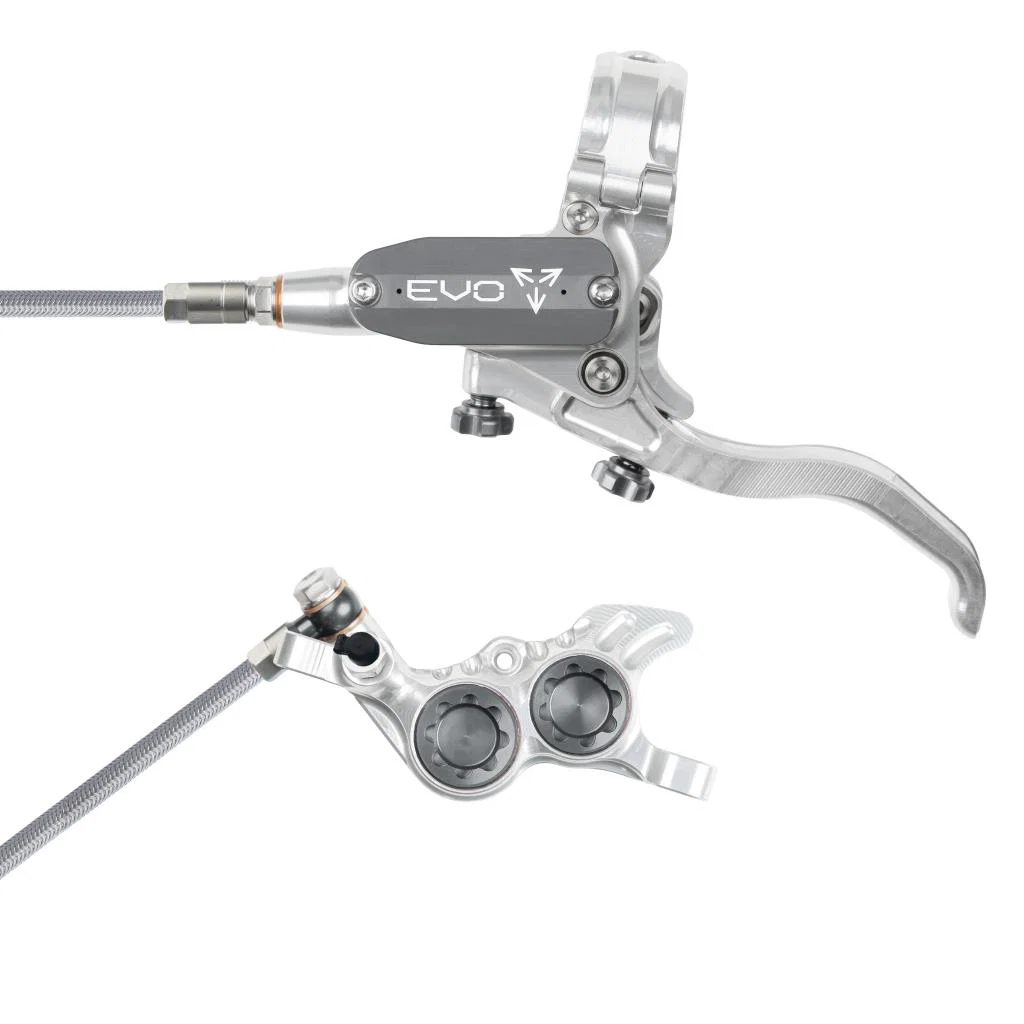 Hamulec przedni HOPE TECH 4 EVO GR4 Aviation Silver/Smoke