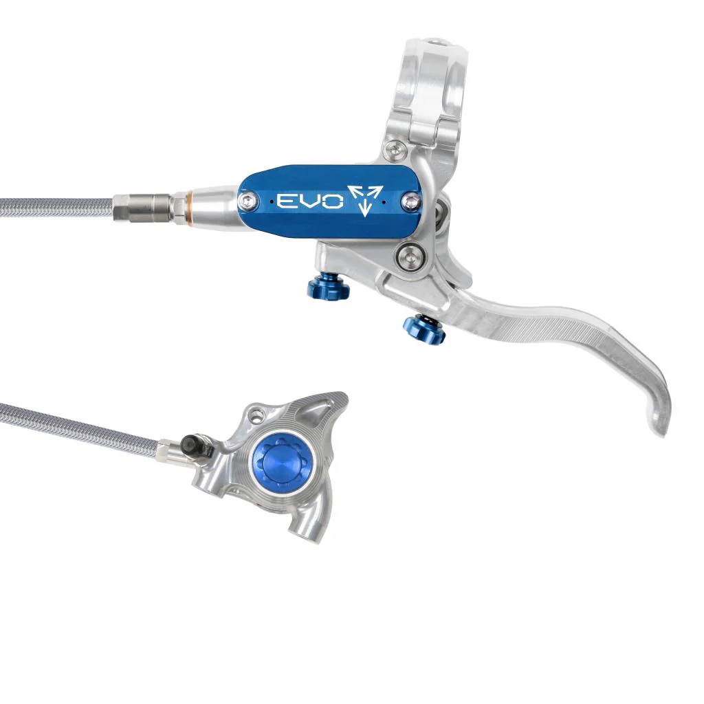 Hamulec przedni HOPE TECH 4 EVO X2 FM Aviation srebrny/niebieski