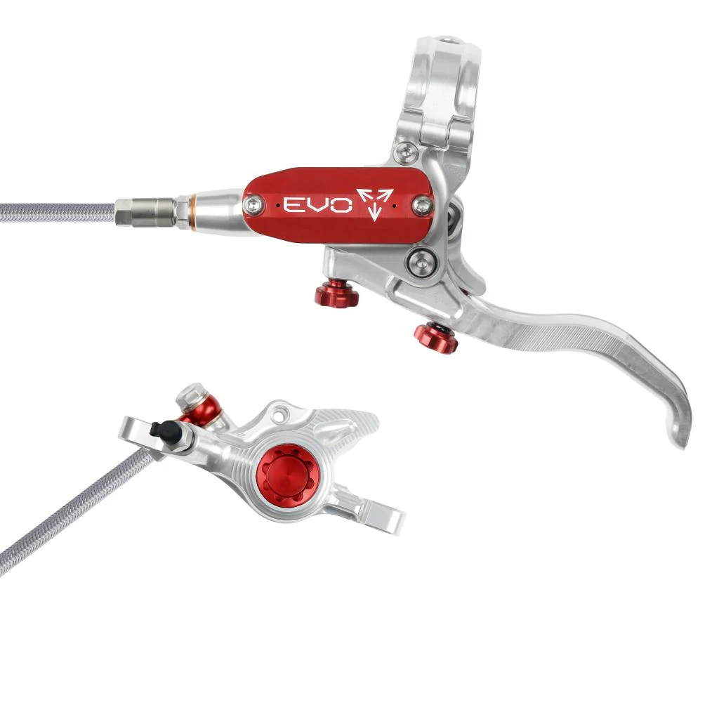 Hamulec przedni HOPE TECH 4 EVO X2 PM Aviation srebrny/czerwony