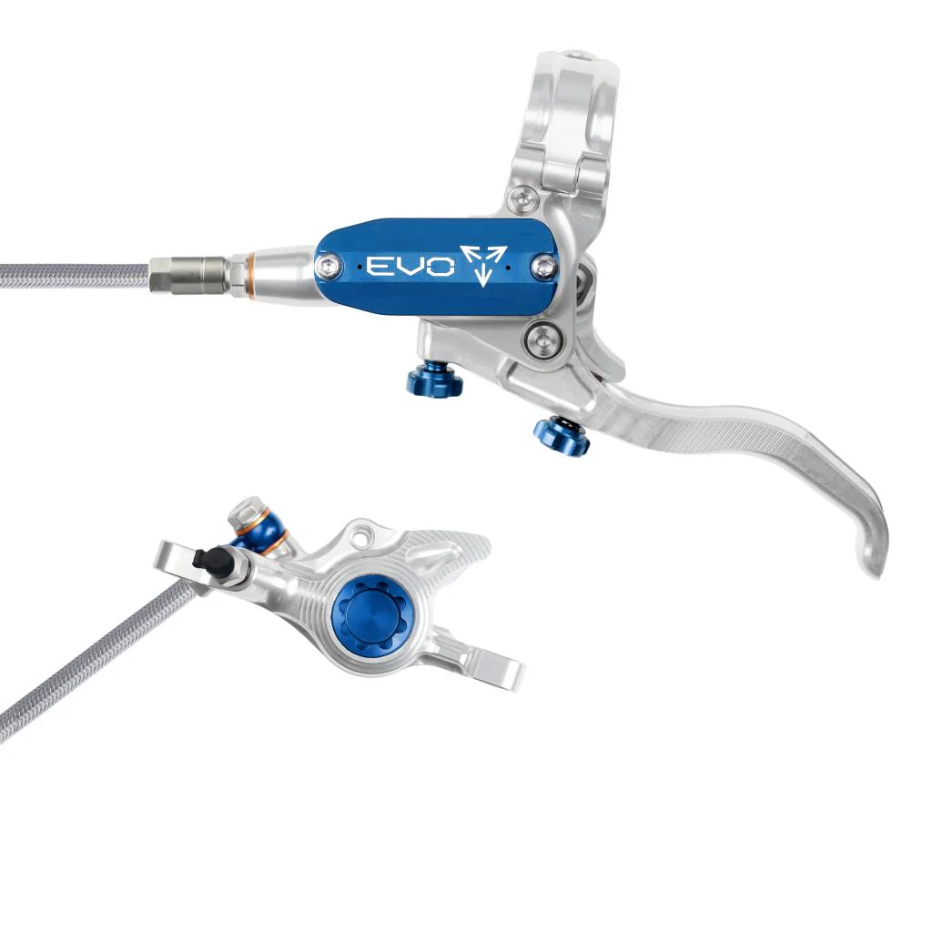 Hamulec przedni HOPE TECH 4 EVO X2 PM Aviation srebrny/niebieski