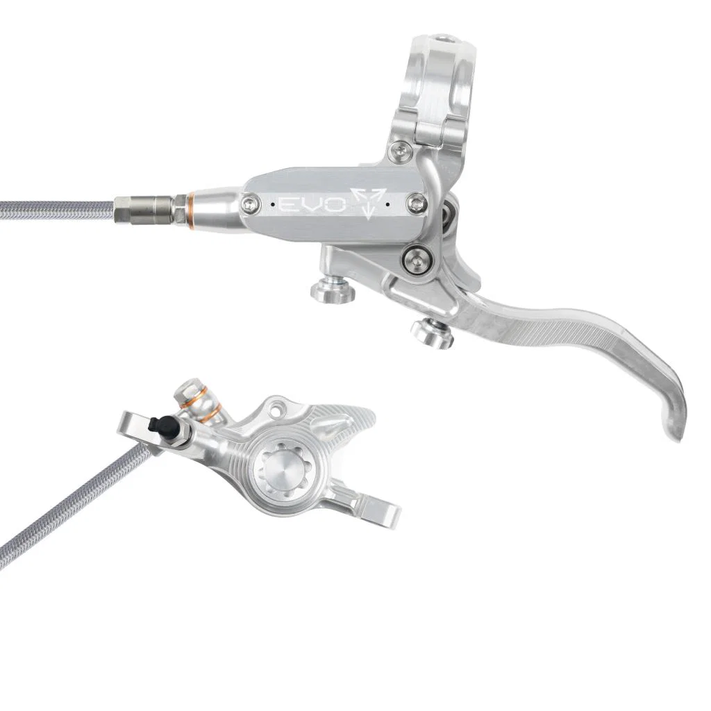 Hamulec przedni HOPE TECH 4 EVO X2 PM Aviation srebrny/srebrny