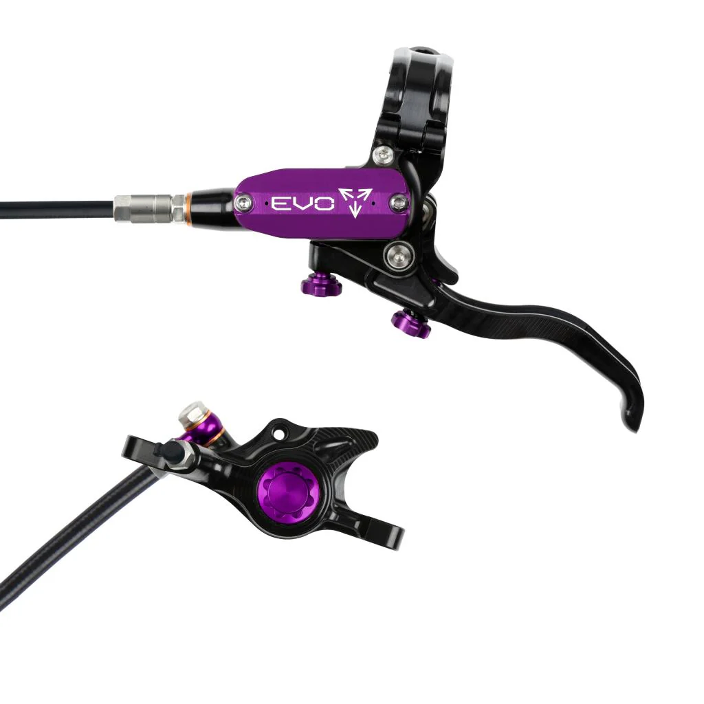 Hamulec przedni HOPE TECH 4 EVO X2 PM czarny/fioletowy