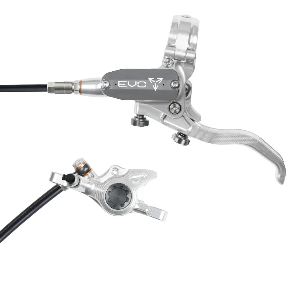 Hamulec przedni HOPE TECH 4 EVO X2 PM srebrny/dymny