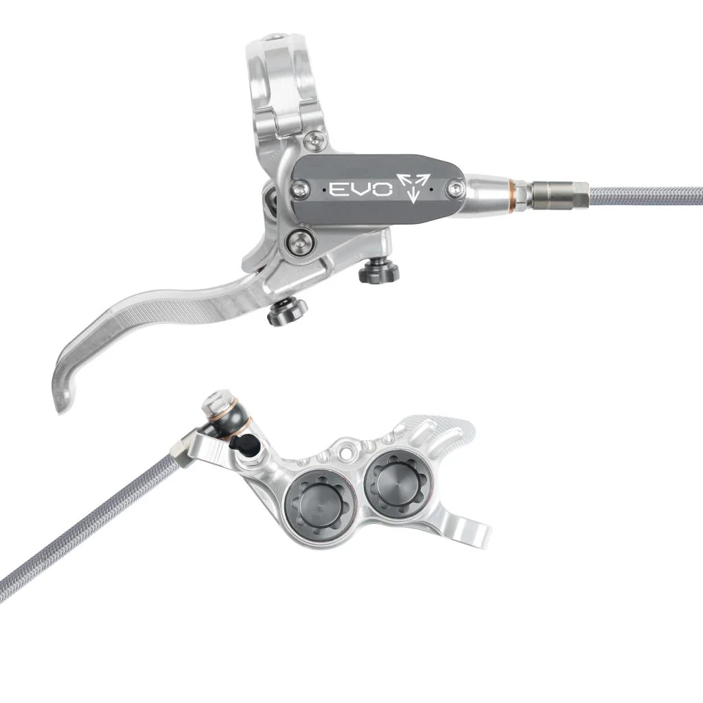 Hamulec tylny HOPE TECH 4 EVO GR4 Aviation srebrny/dymny
