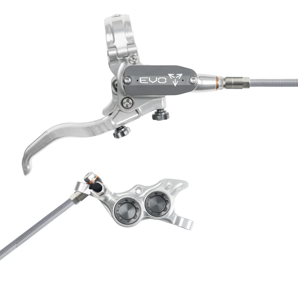 Hamulec tylny HOPE TECH 4 EVO TR4 Aviation srebrny/dymny