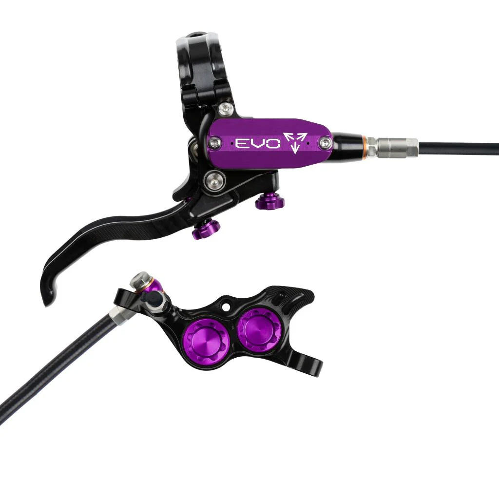 Hamulec tylny HOPE TECH 4 EVO TR4 czarny/fioletowy