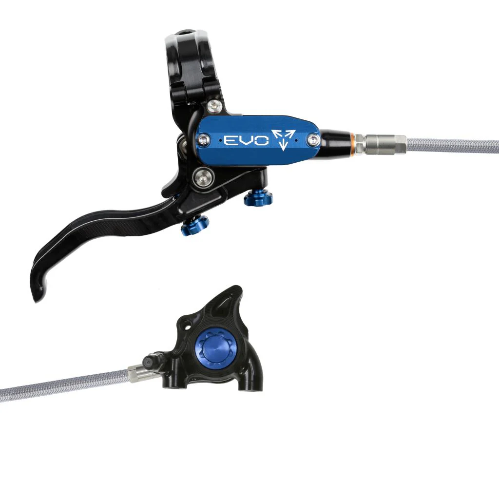 Hamulec tylny HOPE TECH 4 EVO X2 FM Aviation czarny/niebieski