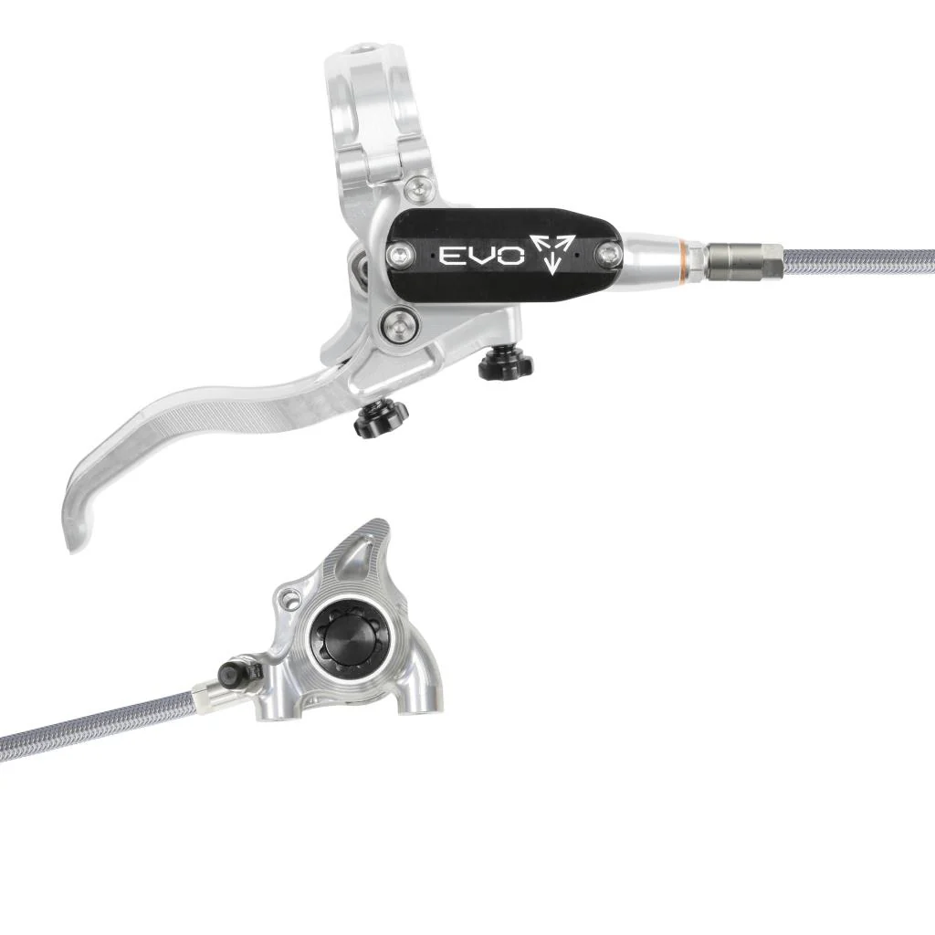 Hamulec tylny HOPE TECH 4 EVO X2 FM Aviation srebrno-czarny