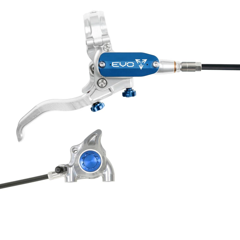 Hamulec tylny HOPE TECH 4 EVO X2 FM srebrny/niebieski