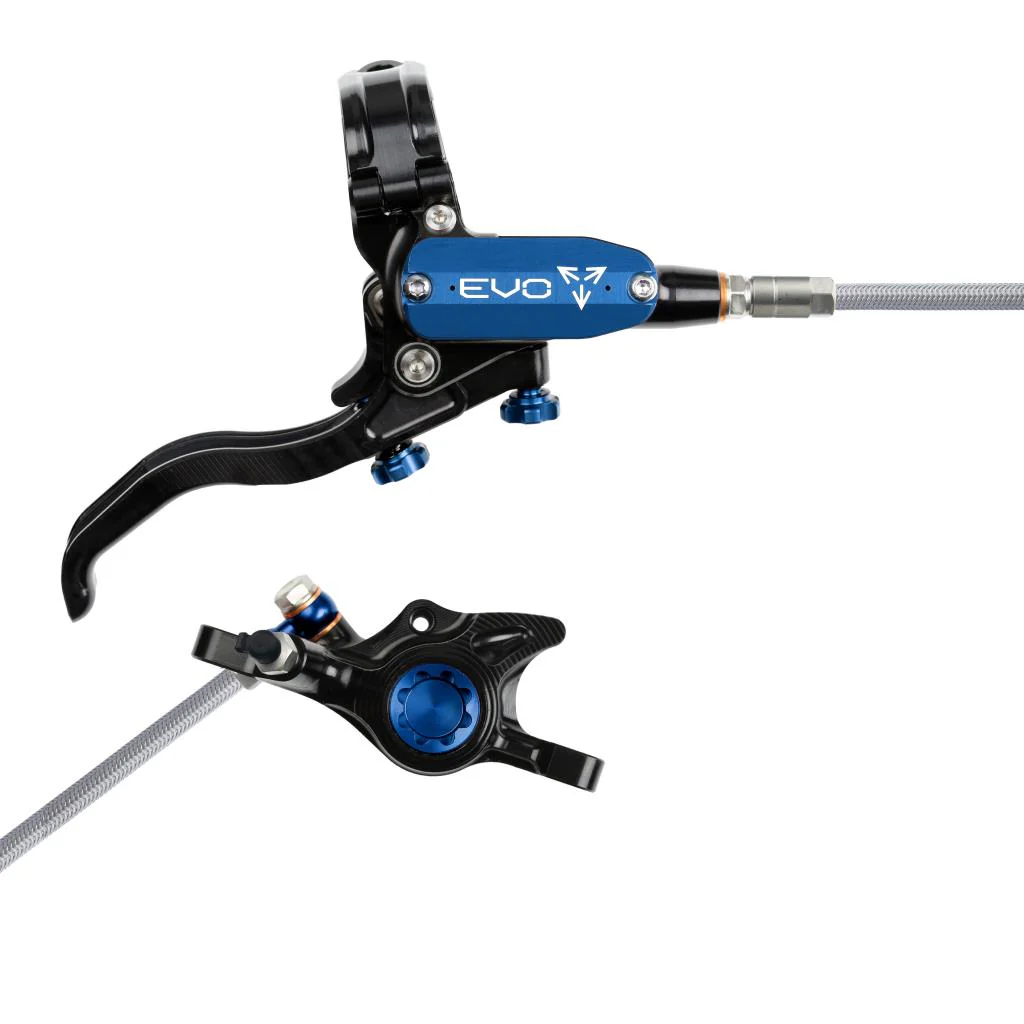 Hamulec tylny HOPE TECH 4 EVO X2 PM Aviation czarny/niebieski