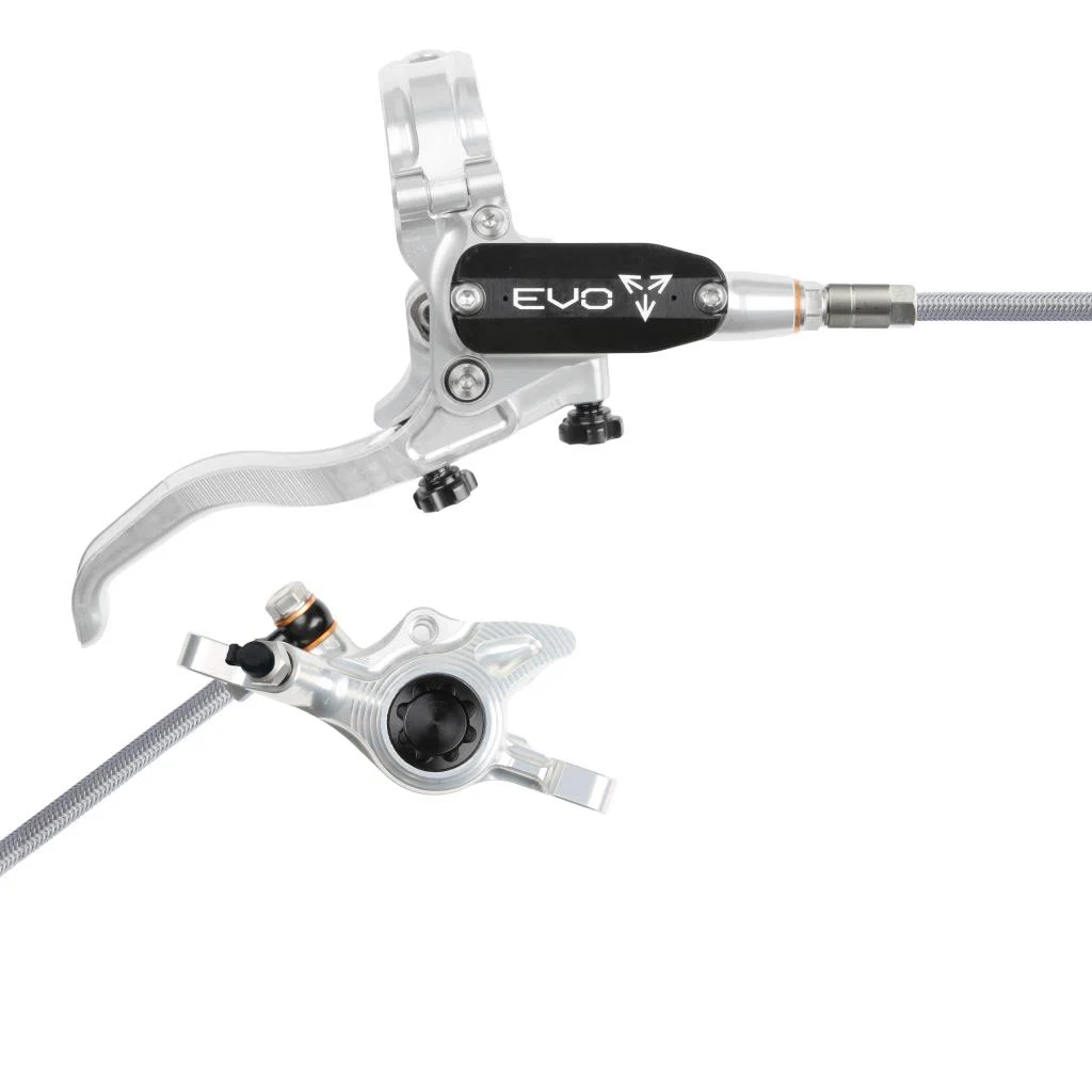 Hamulec tylny HOPE TECH 4 EVO X2 PM Aviation srebrno-czarny