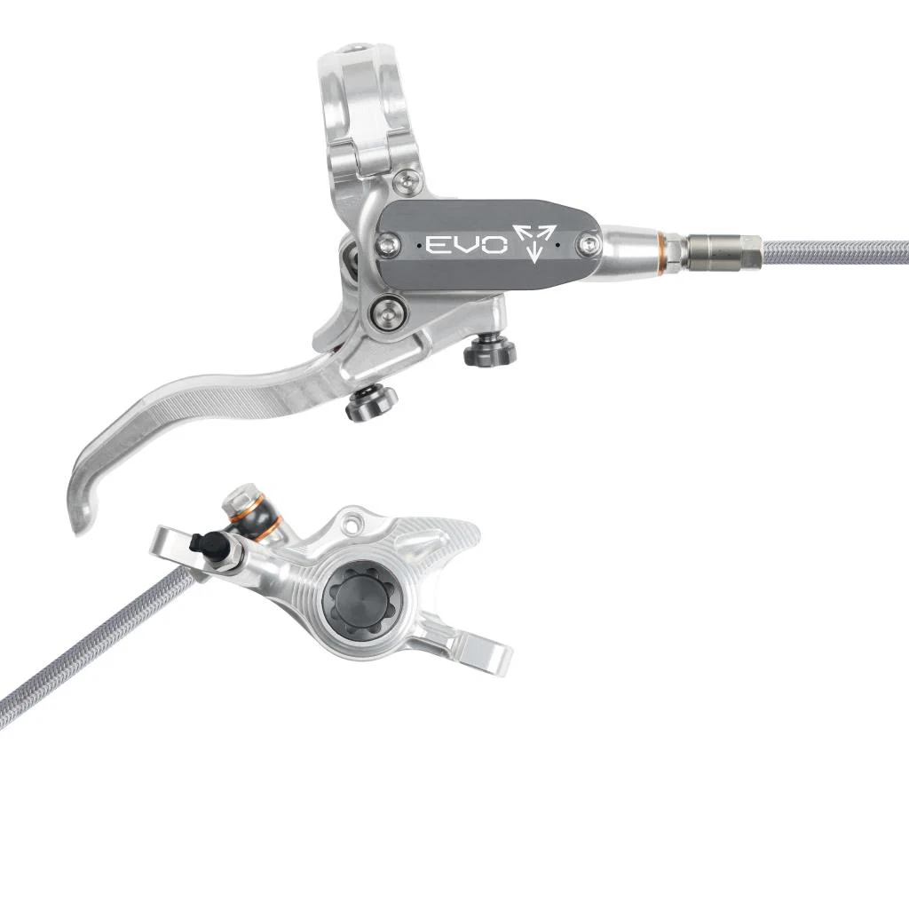 Hamulec tylny HOPE TECH 4 EVO X2 PM Aviation srebrny/dymny