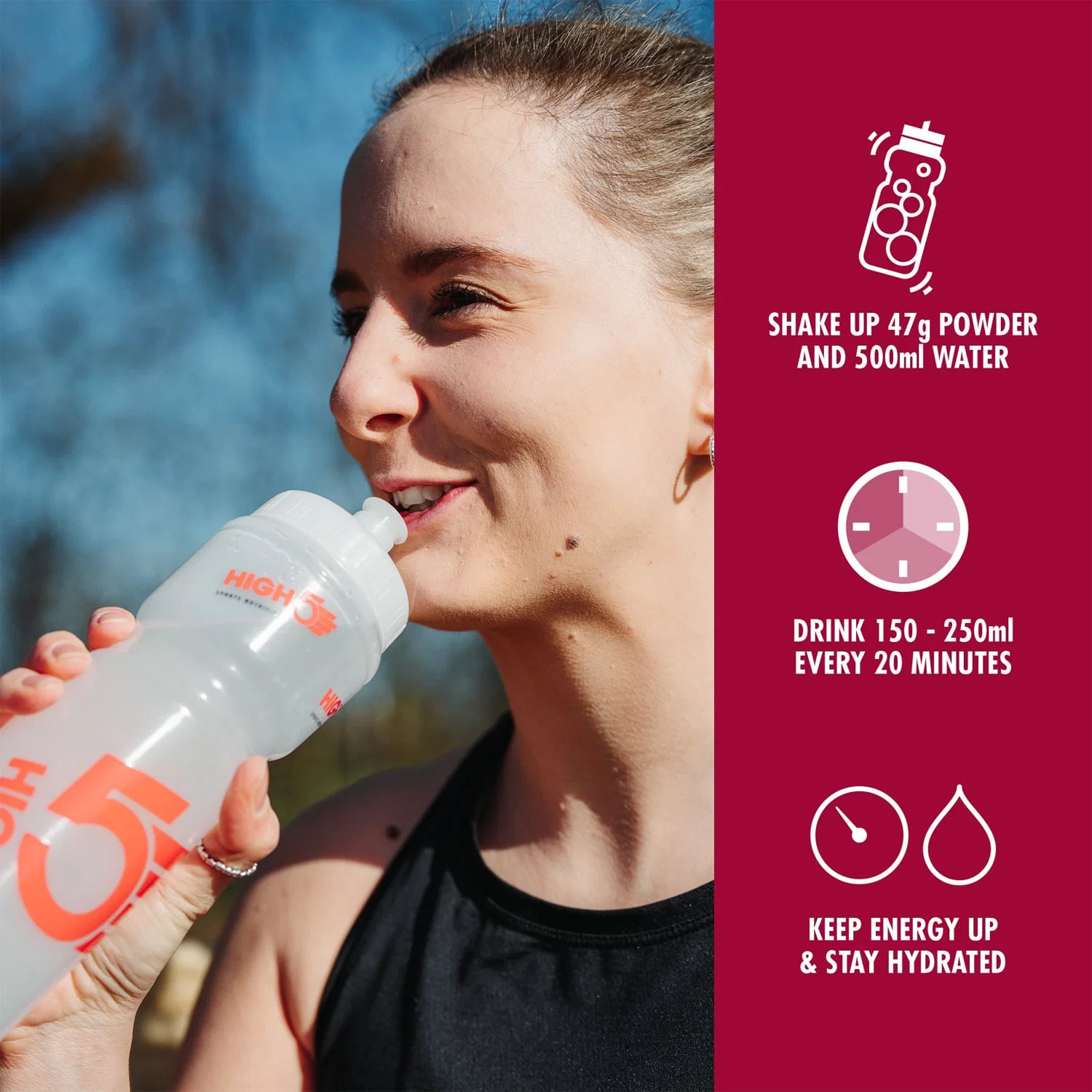 High5 ENERGY DRINK (1kg) czerwone owoce - Image 4
