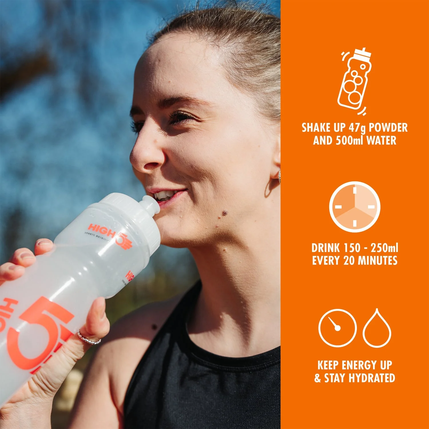 High5 ENERGY DRINK (2,2kg) Pomarańczowy - Image 4