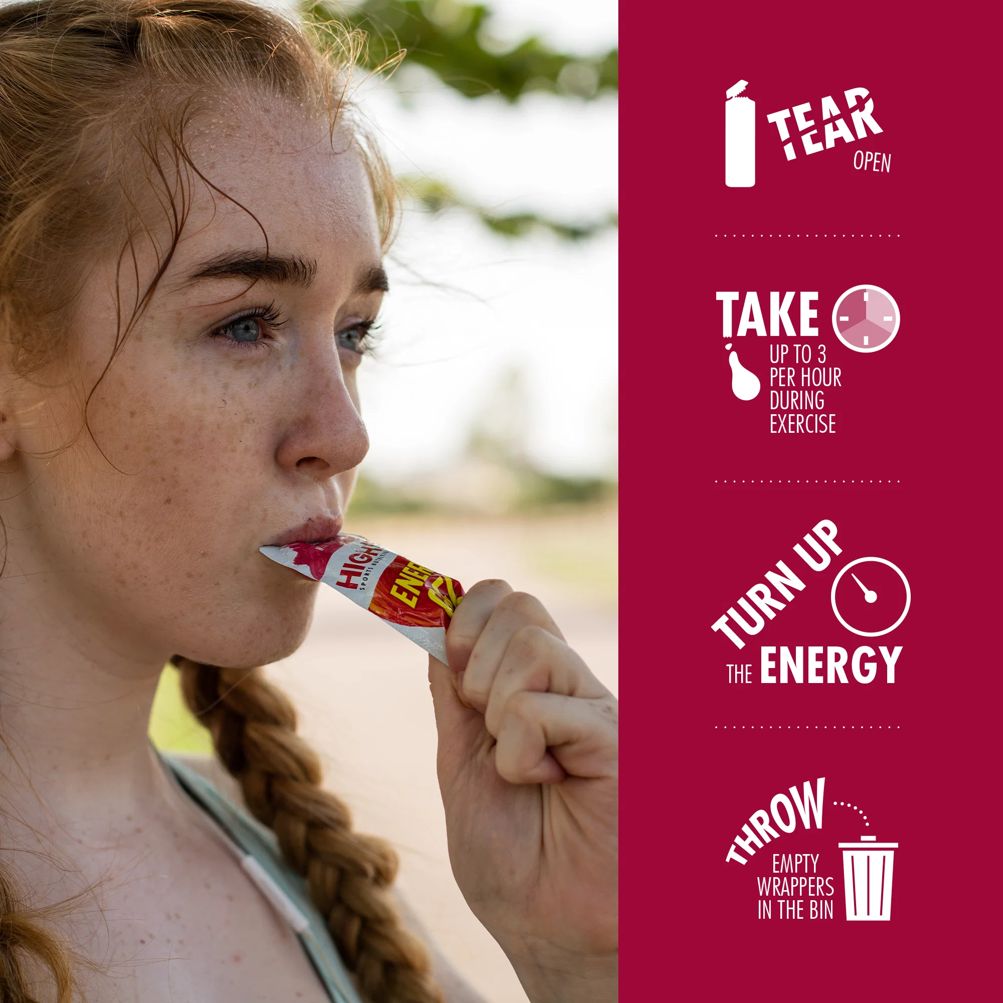 HIGH5 ENERGY ELECTROLYTE Żel energetyzujący (60g) Raspberry - Image 3