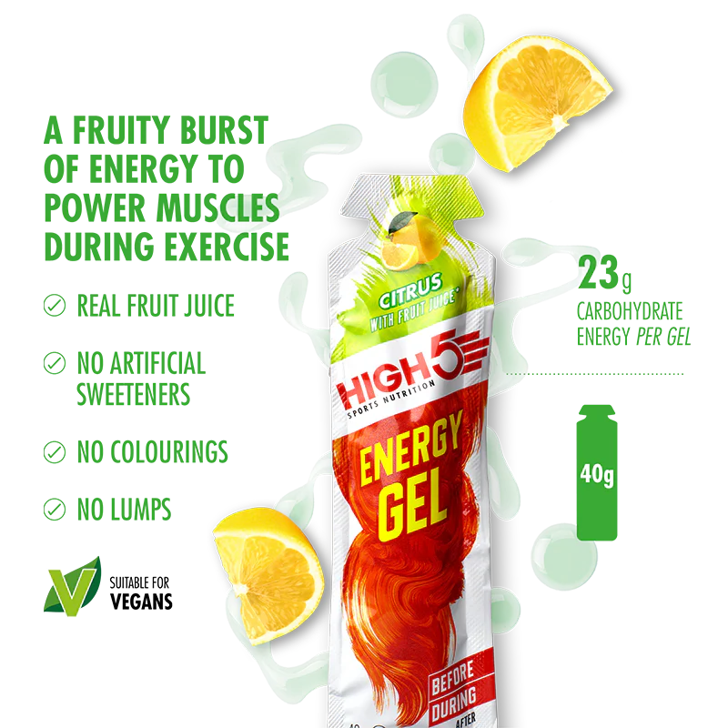High5 ENERGY GEL Pack (20x23g) Mix Flavours - Image 2