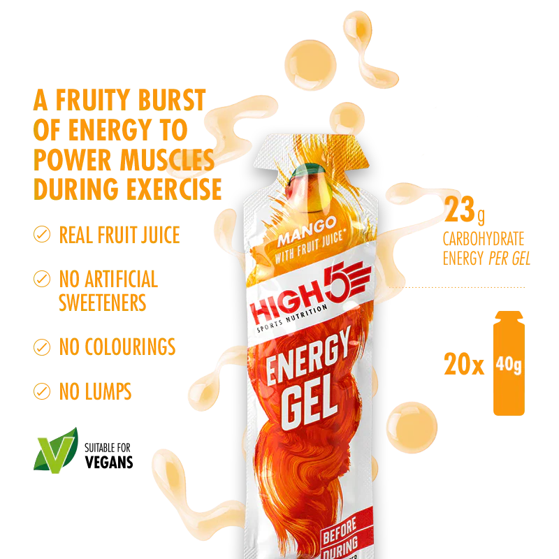 High5 ENERGY GEL Pack (20x23g) Mix Flavours - Image 4