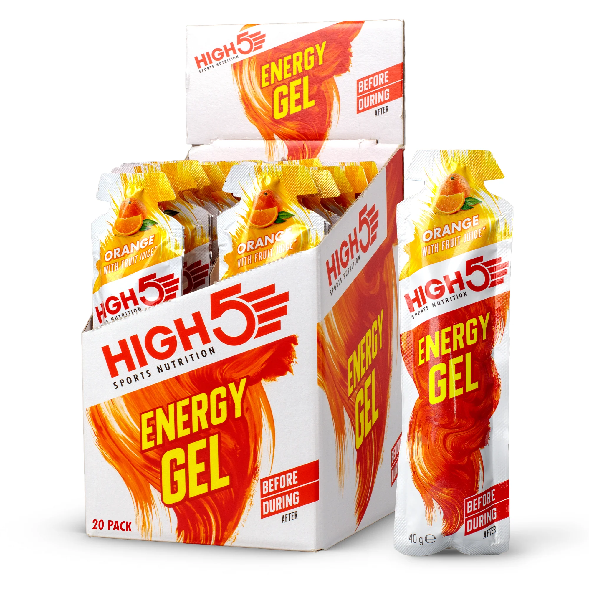 HIGH5 ENERGY GEL (40g) pomarańczowy