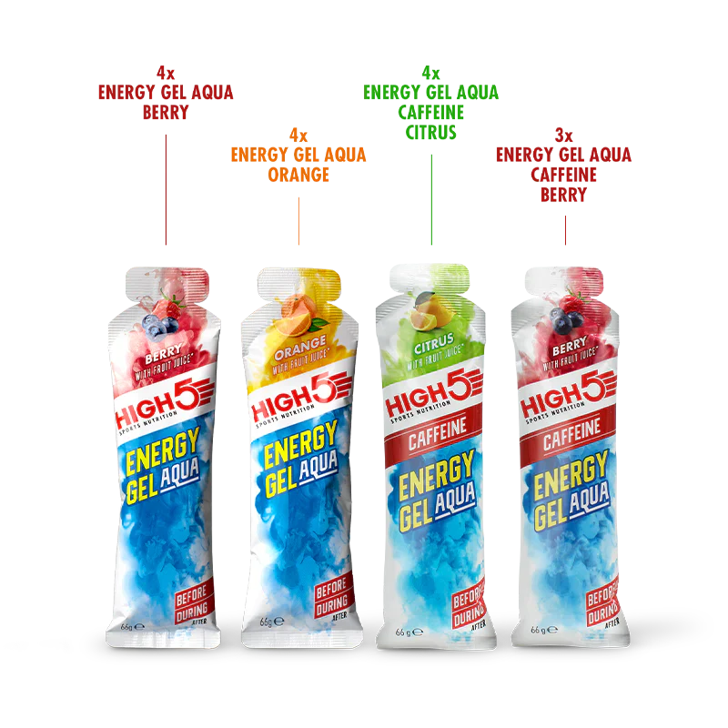 Opakowanie High5 ENERGY GEL Aqua (15x 66g) Mix smaków - Image 2